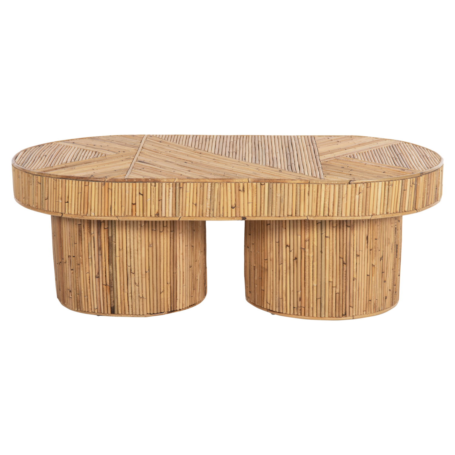 ΤΡΑΠΕΖΙ ΣΑΛΟΝΙΟΥ GATSBY ΟΒΑΛ TOP HM9870 RATTAN ΧΡΩΜΑ ΦΥΣΙΚΟ 110x59x39Υεκ. 3
