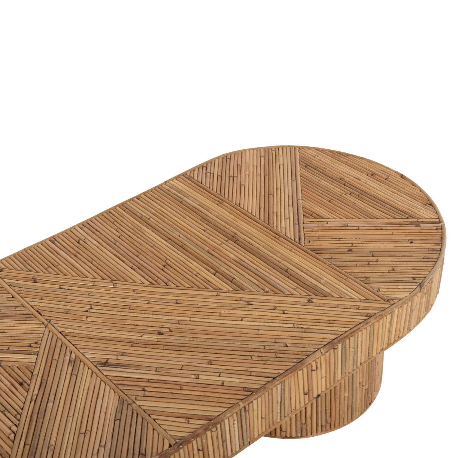 ΤΡΑΠΕΖΙ ΣΑΛΟΝΙΟΥ GATSBY ΟΒΑΛ TOP HM9870 RATTAN ΧΡΩΜΑ ΦΥΣΙΚΟ 110x59x39Υεκ. 7