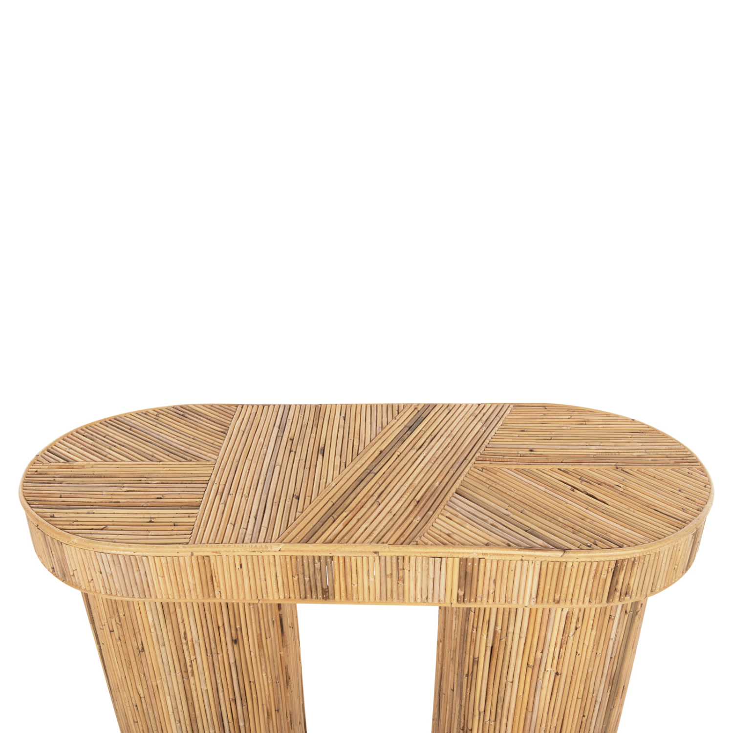 ΚΟΝΣΟΛΑ ΟΒΑΛ GATSBY HM9871 ΦΥΣΙΚΟ RATTAN ΣΕ ΦΥΣΙΚΟ ΧΡΩΜΑ 110x45x74,5Υεκ. 7
