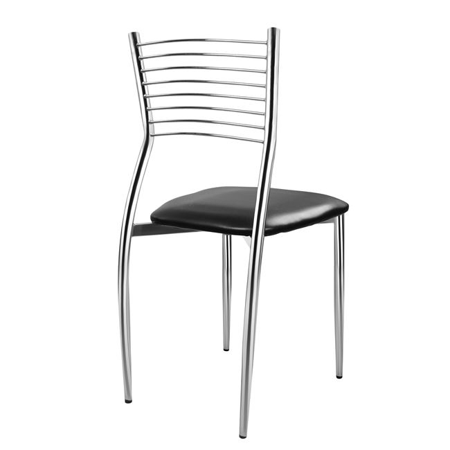 ΚΑΡΕΚΛΑ ELVIRA HM0025.02 ΜΕ ΚΑΘΙΣΜΑ ΑΠΟ ΜΑΥΡΟ PU 40X44X83 εκ. 5