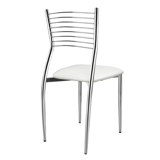 ΚΑΡΕΚΛΑ ELVIRA HM0025.01 ΜΕ ΚΑΘΙΣΜΑ ΑΠΟ ΛΕΥΚΟ PU 40X44X83 εκ 4