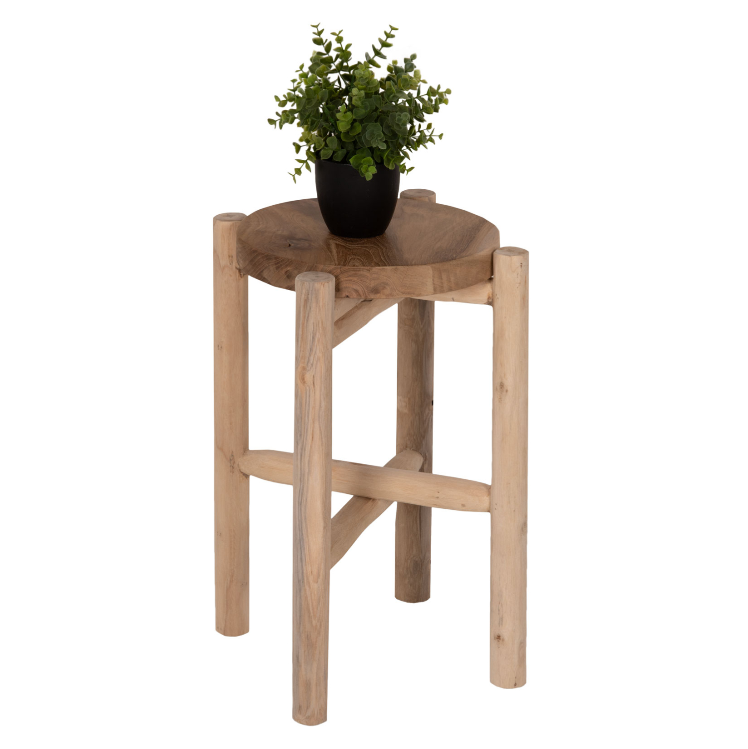 ΤΡΑΠΕΖΑΚΙ ΒΟΗΘΗΤΙΚΟ HOVER HM7900 ΞΥΛΟ ΤΕΑΚ ΣΕ ΦΥΣΙΚΟ ΧΡΩΜΑ Φ30x50Υεκ. 1