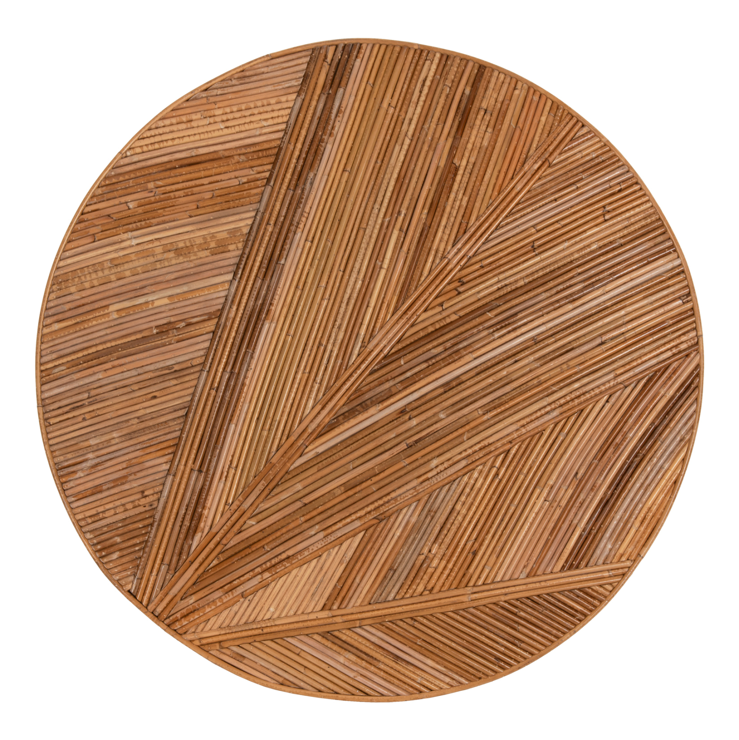 ΤΡΑΠΕΖΙ ΣΑΛΟΝΙΟΥ GATSBY ΣΤΡΟΓΓΥΛΟ HM9651 RATTAN ΧΡΩΜΑ ΦΥΣΙΚΟ Φ100x50Y εκ. 4