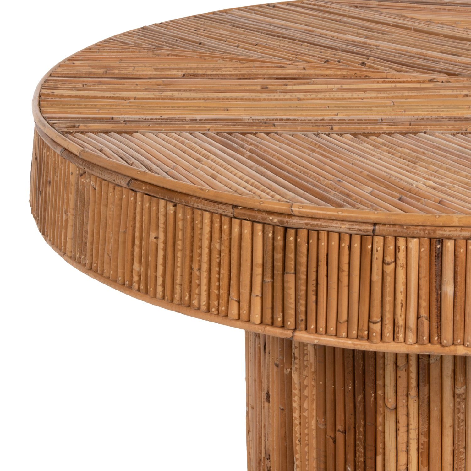 ΤΡΑΠΕΖΙ ΣΑΛΟΝΙΟΥ GATSBY ΣΤΡΟΓΓΥΛΟ HM9651 RATTAN ΧΡΩΜΑ ΦΥΣΙΚΟ Φ100x50Y εκ. 5