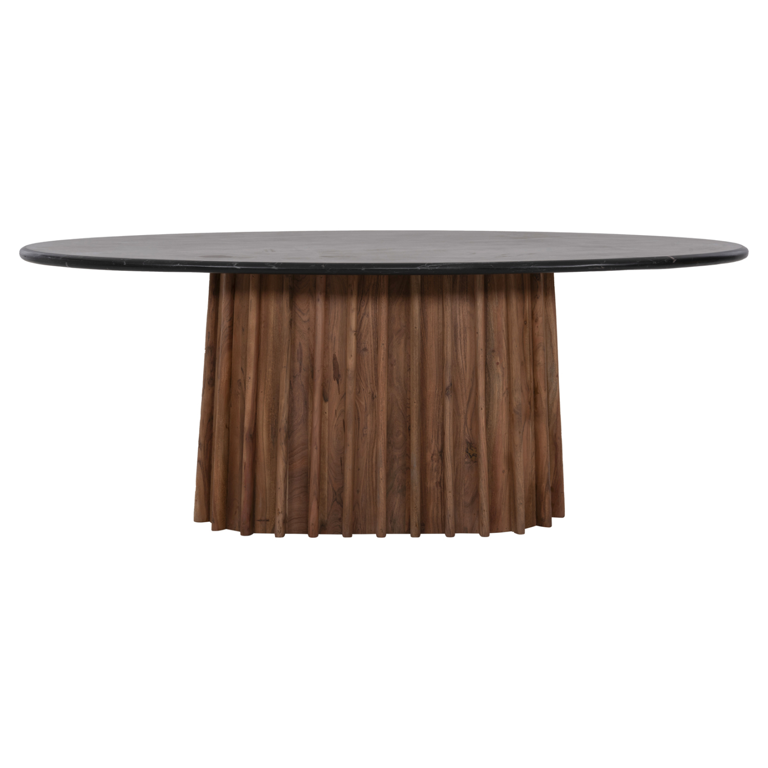 ΤΡΑΠΕΖΙ ΤΡΑΠΕΖΑΡΙΑΣ ΟΒΑΛ DRAXX HM9689 ΜΑΣΙΦ ΑΚΑΚΙΑ-ΜΑΥΡΟ ΜΑΡΜΑΡΟ 200x100x76Υεκ. 3