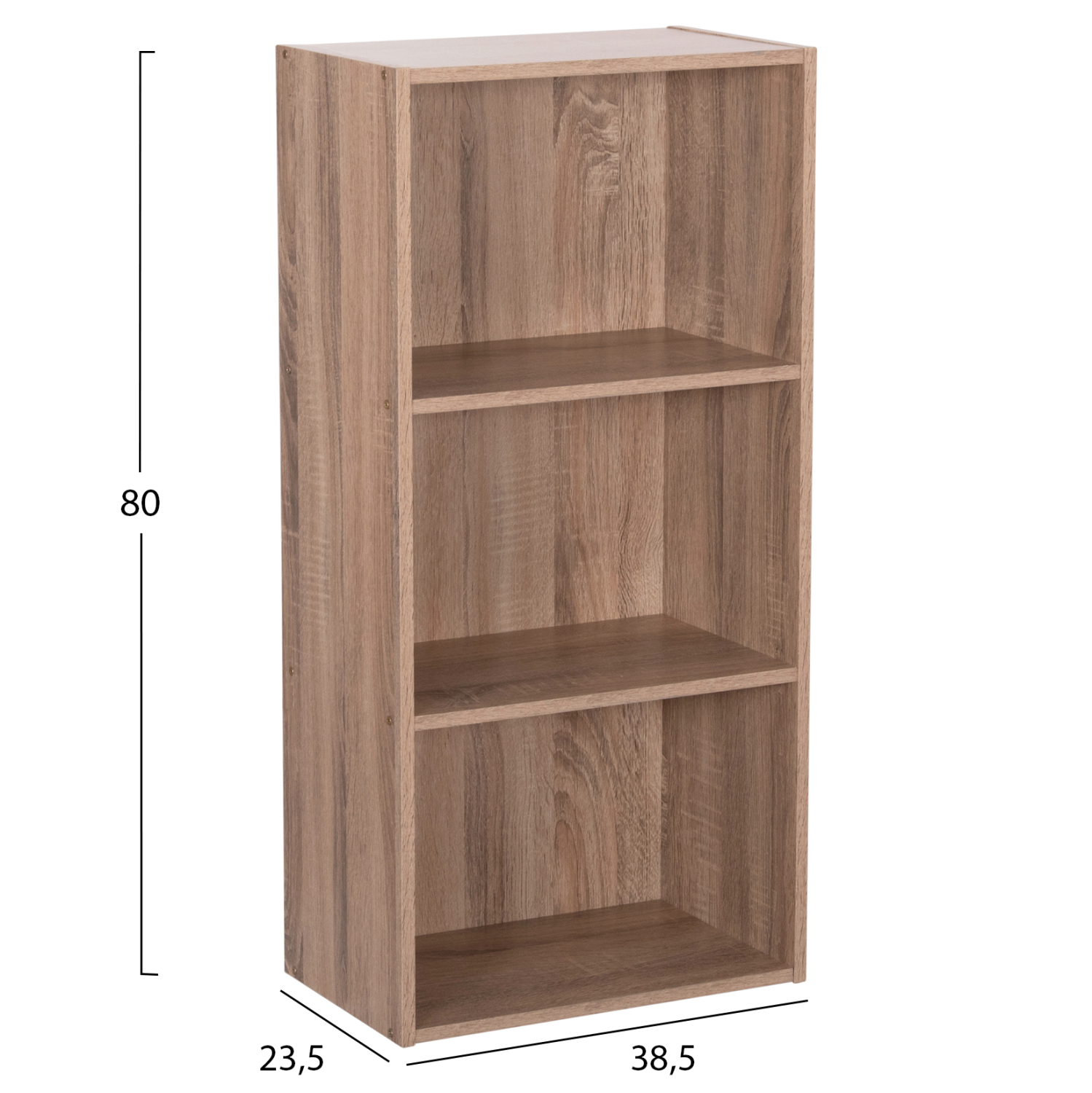 ΡΑΦΙΕΡΑ ΤΟΙΧΟΥ CUBICON HM9941.02 SONAMA OAK ΜΕΛΑΜΙΝΗ 38,5x23,5x80Υεκ. 2