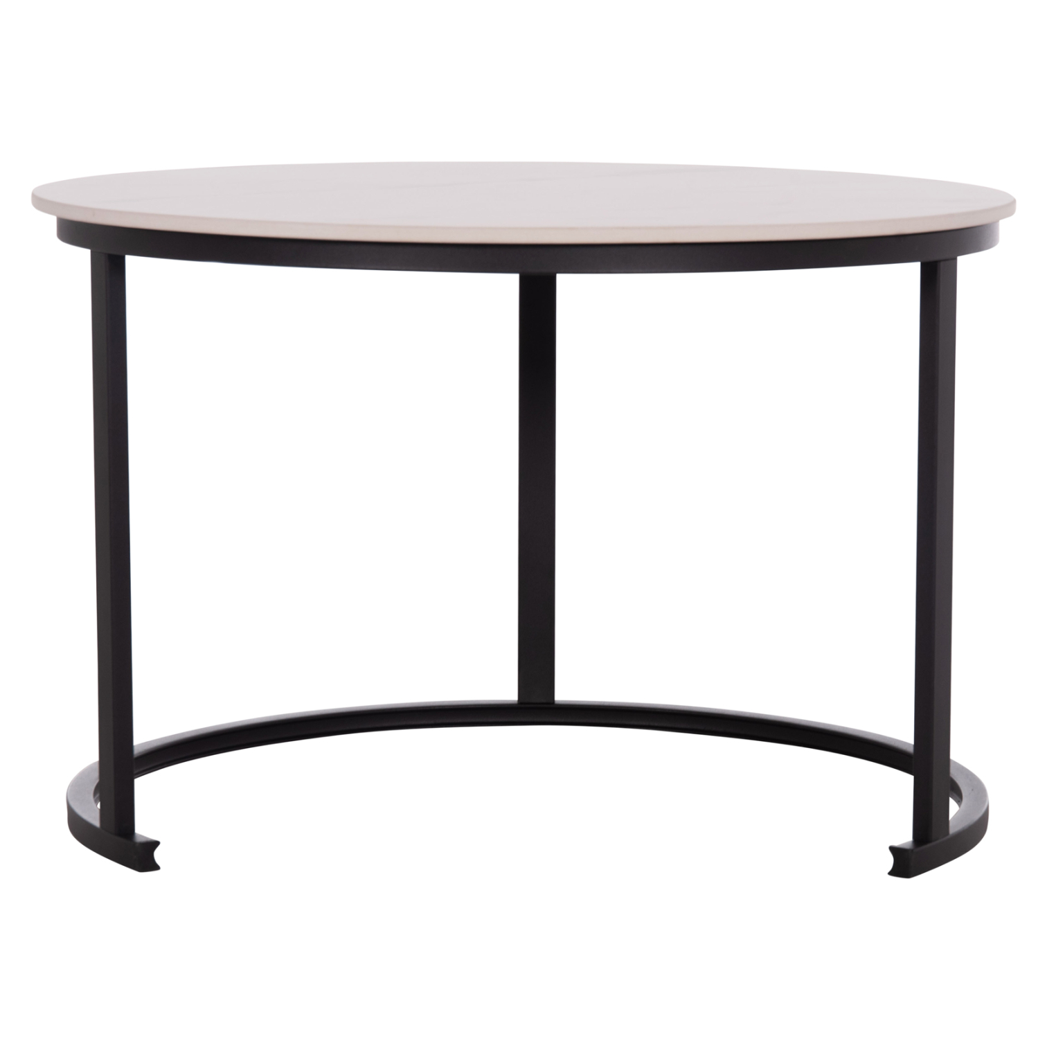 ΤΡΑΠΕΖΙA ΣΑΛΟΝΙΟΥ ΣΕΤ 2ΤΜΧ TALOS ΚΕΡΑΜΙΚΟ TOP ΜΕ ΟΨΗ ΛΕΥΚΟΥ ΜΑΡΜΑΡΟΥ HM18140.01 Φ70+Φ50 7