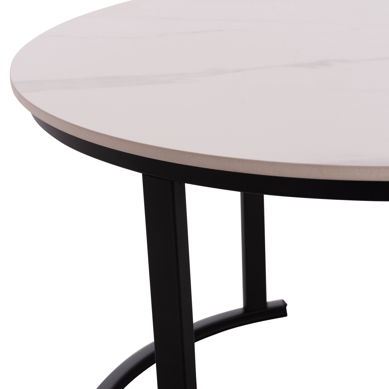 ΤΡΑΠΕΖΙA ΣΑΛΟΝΙΟΥ ΣΕΤ 2ΤΜΧ TALOS ΚΕΡΑΜΙΚΟ TOP ΜΕ ΟΨΗ ΛΕΥΚΟΥ ΜΑΡΜΑΡΟΥ HM18140.01 Φ70+Φ50 9