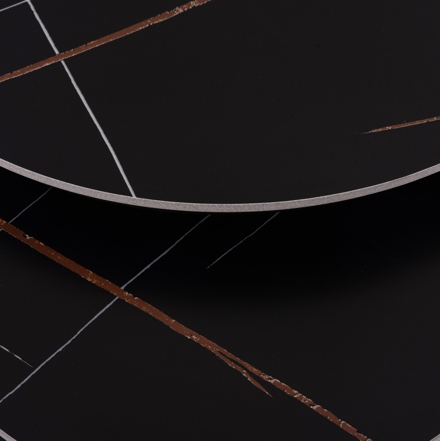 ΤΡΑΠΕΖΙ ΣΑΛΟΝΙΟΥ 2ΤΜΧ TALOS ΚΕΡΑΜΙΚΟ TOP ΜΕ ΟΨΗ ΜΑΥΡΟΥ ΜΑΡΜΑΡΟΥ HM18140.02 Φ70+Φ50 10