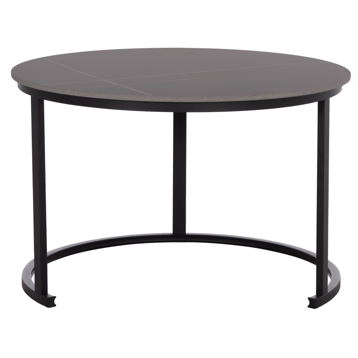 ΤΡΑΠΕΖΙ ΣΑΛΟΝΙΟΥ 2ΤΜΧ TALOS ΚΕΡΑΜΙΚΟ TOP ΜΕ ΟΨΗ ΜΑΥΡΟΥ ΜΑΡΜΑΡΟΥ HM18140.02 Φ70+Φ50 7