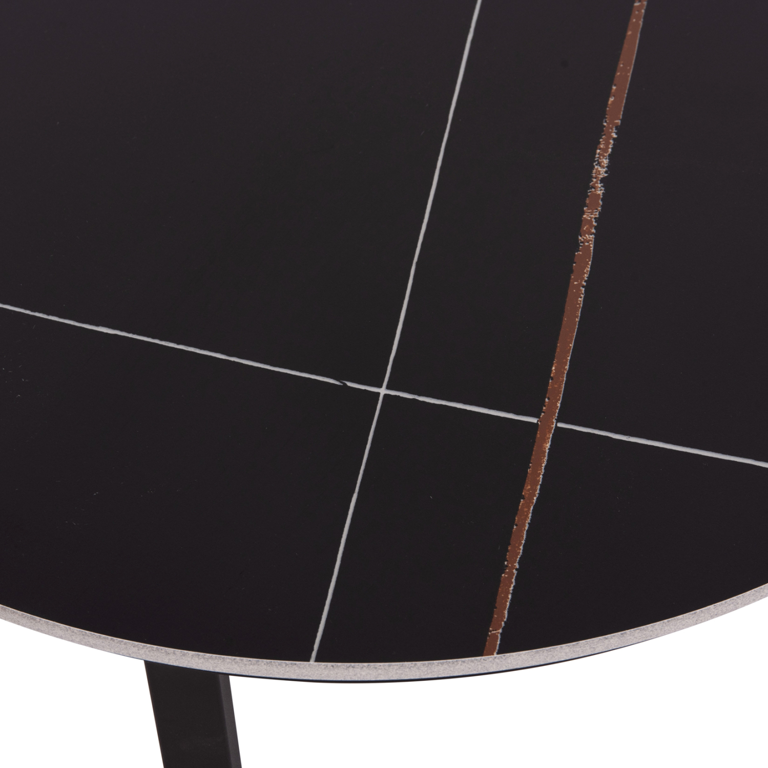 ΤΡΑΠΕΖΙ ΣΑΛΟΝΙΟΥ 2ΤΜΧ TALOS ΚΕΡΑΜΙΚΟ TOP ΜΕ ΟΨΗ ΜΑΥΡΟΥ ΜΑΡΜΑΡΟΥ HM18140.02 Φ70+Φ50 9