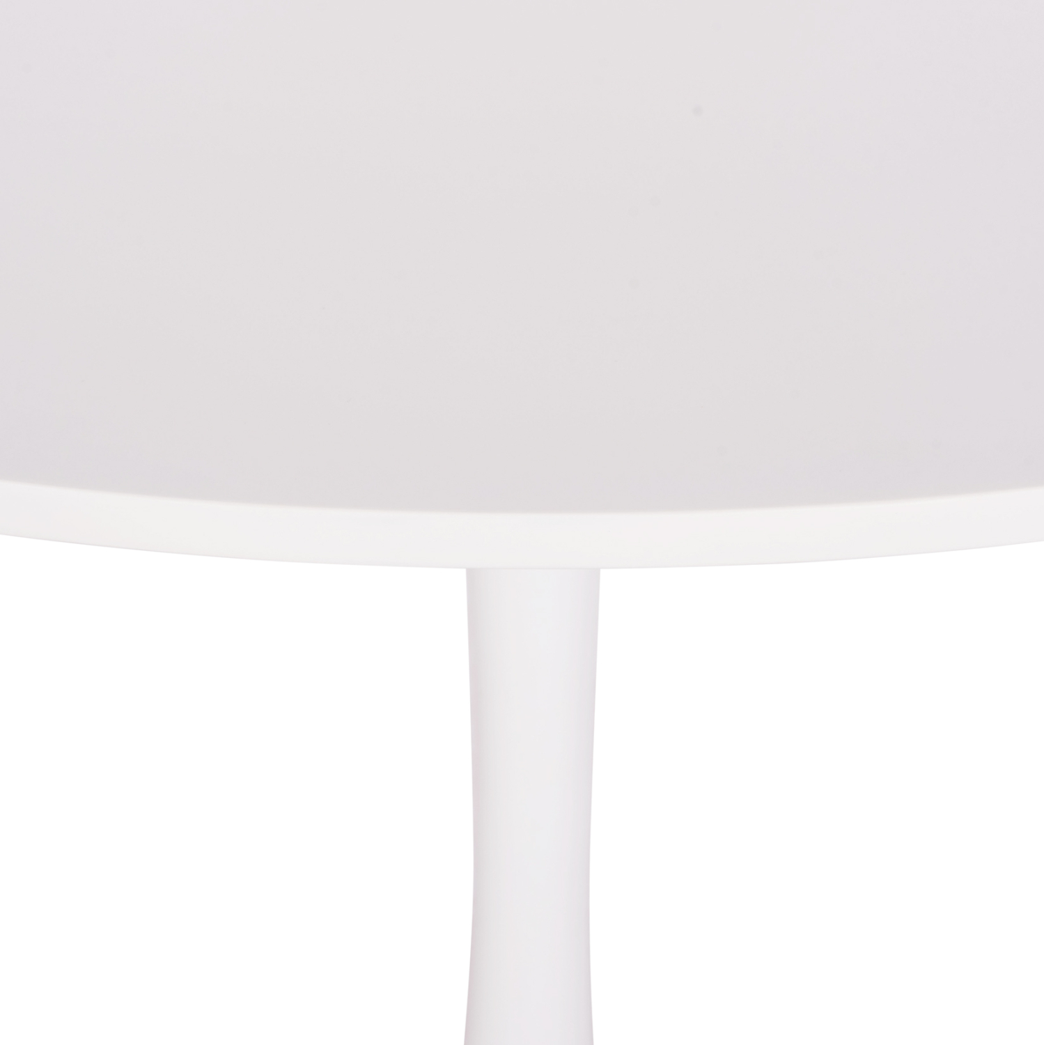 ΤΡΑΠΕΖΙ ΣΤΡΟΓΓΥΛΟ BROLIN HM18141.01 MDF TOP-ΒΑΣΗ ΜΕΤΑΛΛΙΚΗ--ΛΕΥΚΟ Φ90x73Υεκ 6