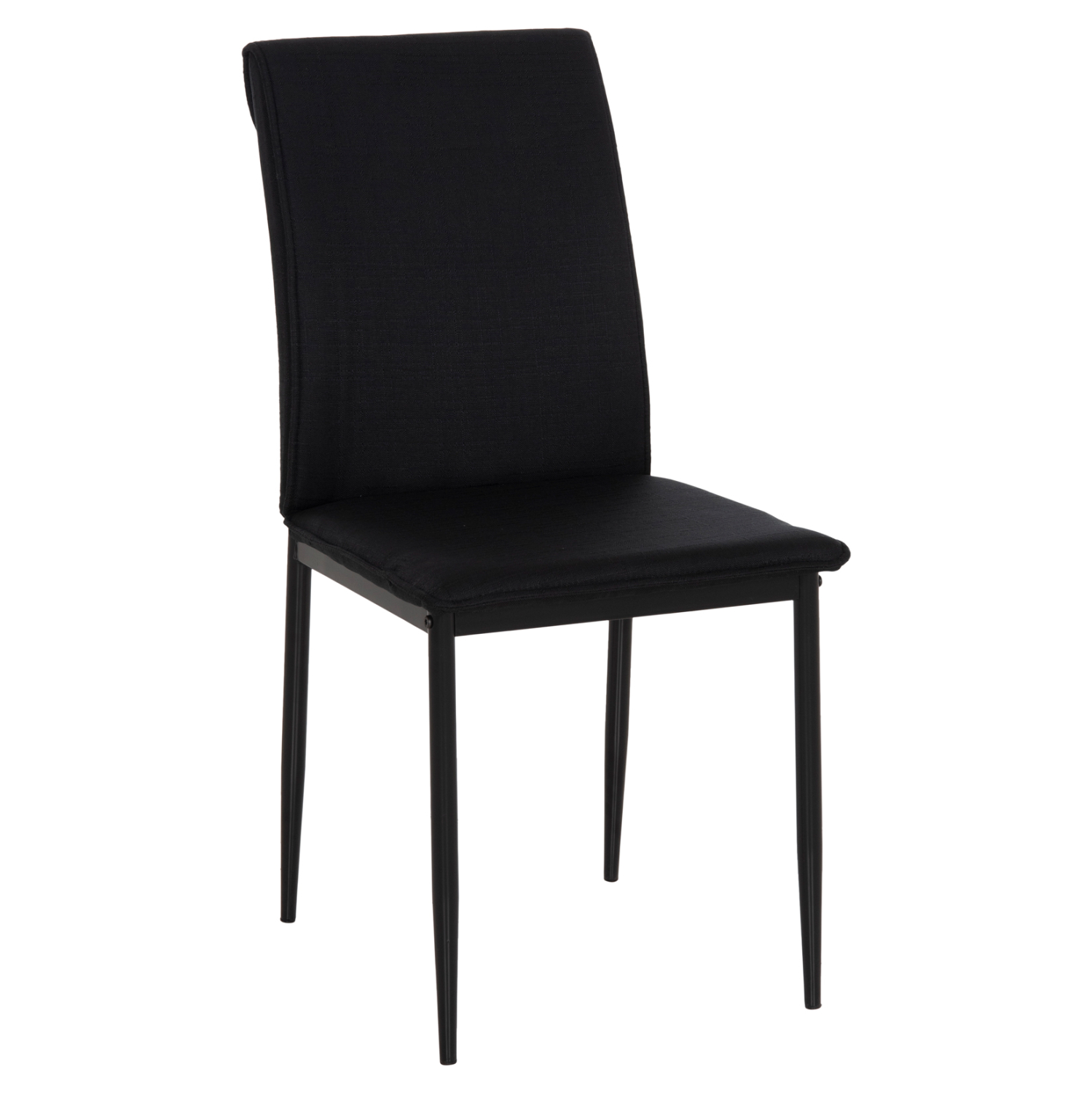 ΚΑΡΕΚΛΑ ΤΡΑΠΕΖΑΡΙΑΣ PERKY HM18347.02 ΜΑΥΡΟ ΥΦΑΣΜΑ &amp; ΜΕΤΑΛΛΙΚΑ ΠΟΔΙΑ 44x60x87Υεκ 1