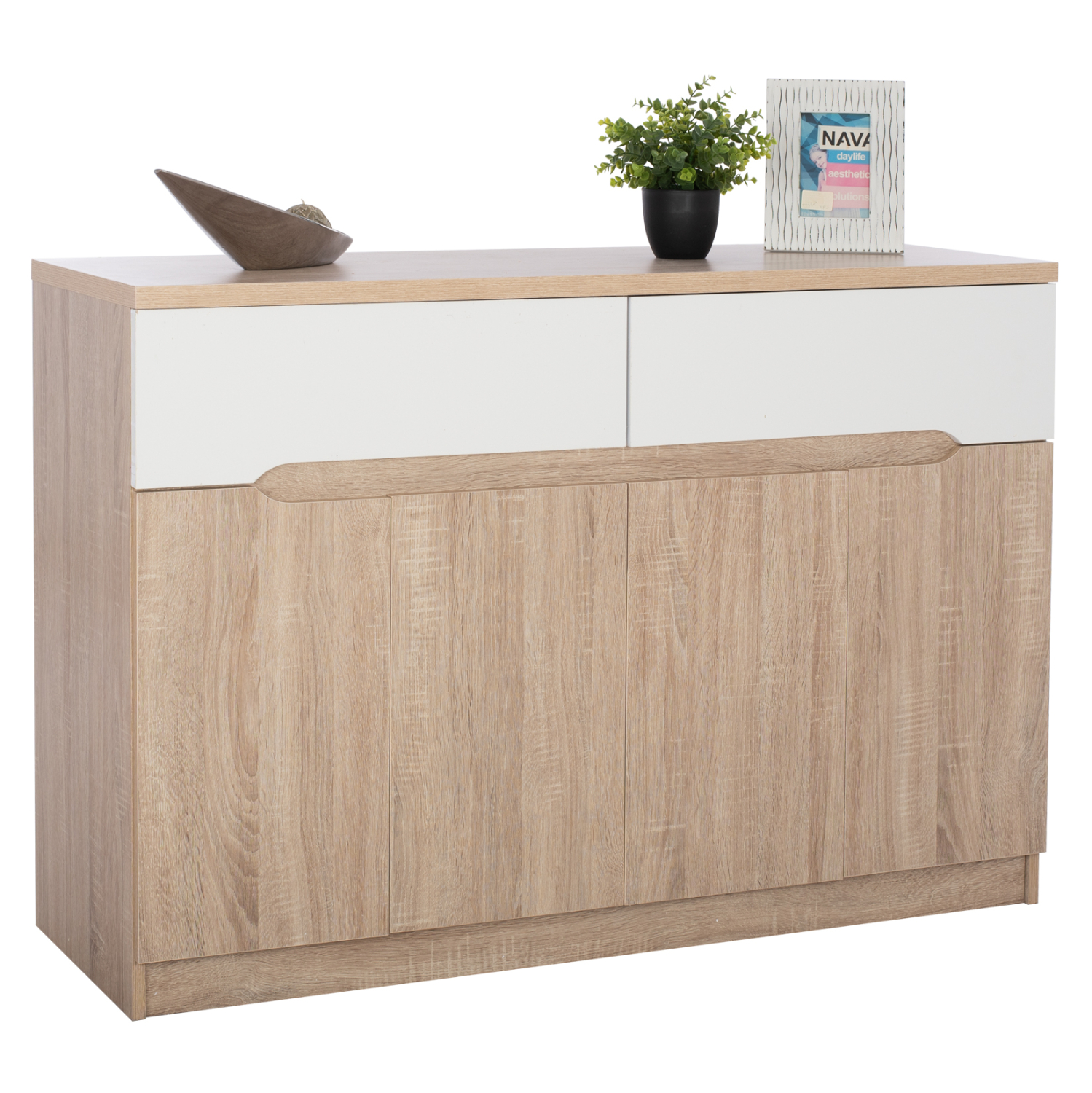 ΜΠΟΥΦΕΣ JOLENE HM2234.02 2 ΣΥΡΤΑΡΙΑ &amp; 4 ΠΟΡΤΕΣ SONAMA 120X40X80εκ. 1