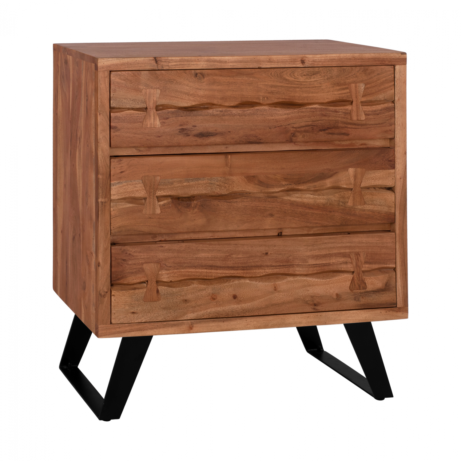 ΣΥΡΤΑΡΙΕΡΑ FANSI 3ΣΥΡΤΑΡΙΑ ΑΠΟ ΜΑΣΙΦ ΞΥΛΟ ΑΚΑΚΙΑΣ 80Χ35,5Χ86,5Υεκ. HM8474 1