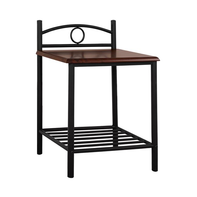 ΚΟΜΟΔΙΝΟ REVEN HM387 ΑΠΟ ΜΕΤΑΛΛΟ ΚΑΙ ΞΥΛΟ RUBBERWOOD 45x35x48-61Y εκ. 1