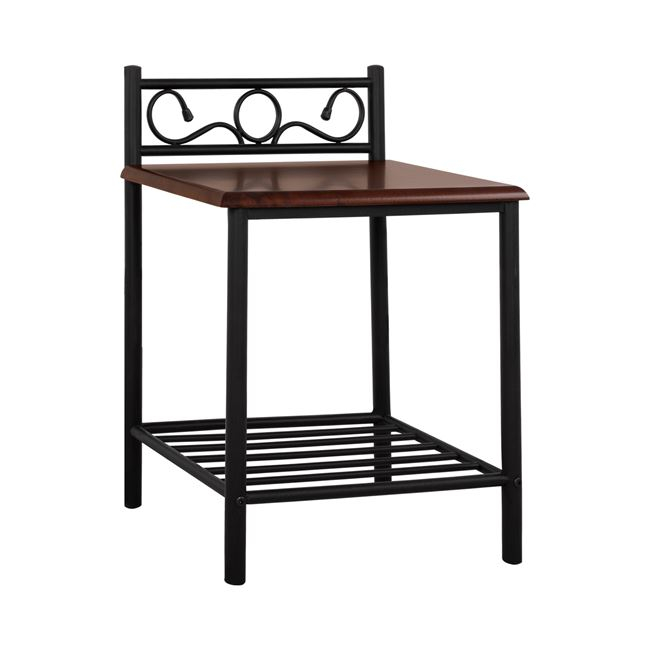 ΚΟΜΟΔΙΝΟ SUZIE HM388 ΑΠΟ ΜΕΤΑΛΛΟ ΚΑΙ ΞΥΛΟ 45x35x48-61Y εκ. 1