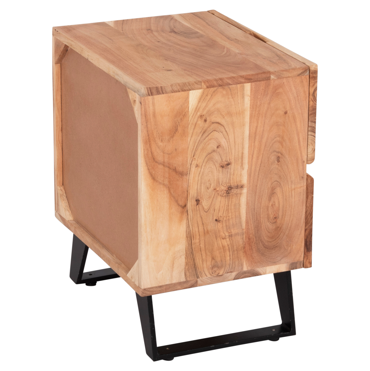 ΚΟΜΟΔΙΝΟ ALICIA ΜΕ 2 ΣΥΡΤΑΡΙΑ HM8360.11 ΑΠΟ ΜΑΣΙΦ ΞΥΛΟ ΑΚΑΚΙΑΣ 45x35x56Yεκ. 5