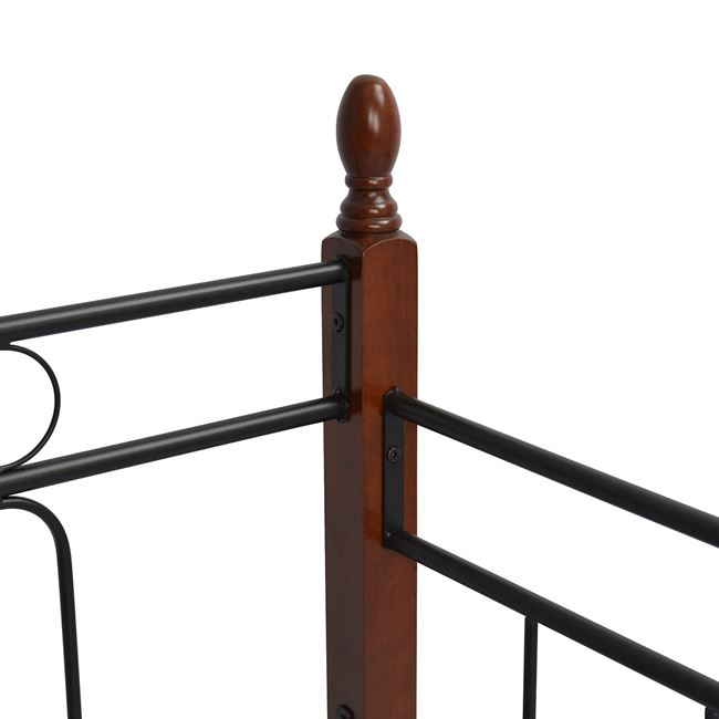 ΚΑΝΑΠΕΣ ΚΡΕΒΑΤΙ REVEN ΣΤΡΩΜΑ 90Χ190 εκ ΜΕΤΑΛΛΟ ΚΑΙ ΞΥΛΟ HM367 4