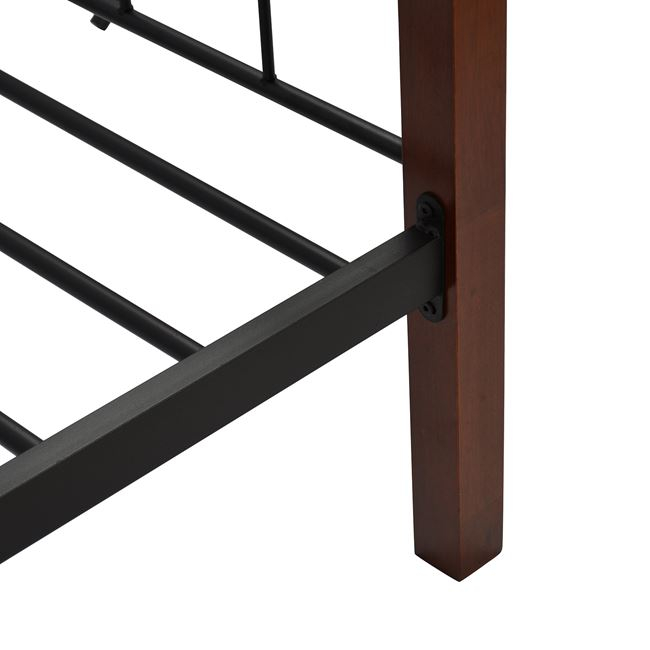 ΚΑΝΑΠΕΣ ΚΡΕΒΑΤΙ REVEN ΣΤΡΩΜΑ 90Χ190 εκ ΜΕΤΑΛΛΟ ΚΑΙ ΞΥΛΟ HM367 5