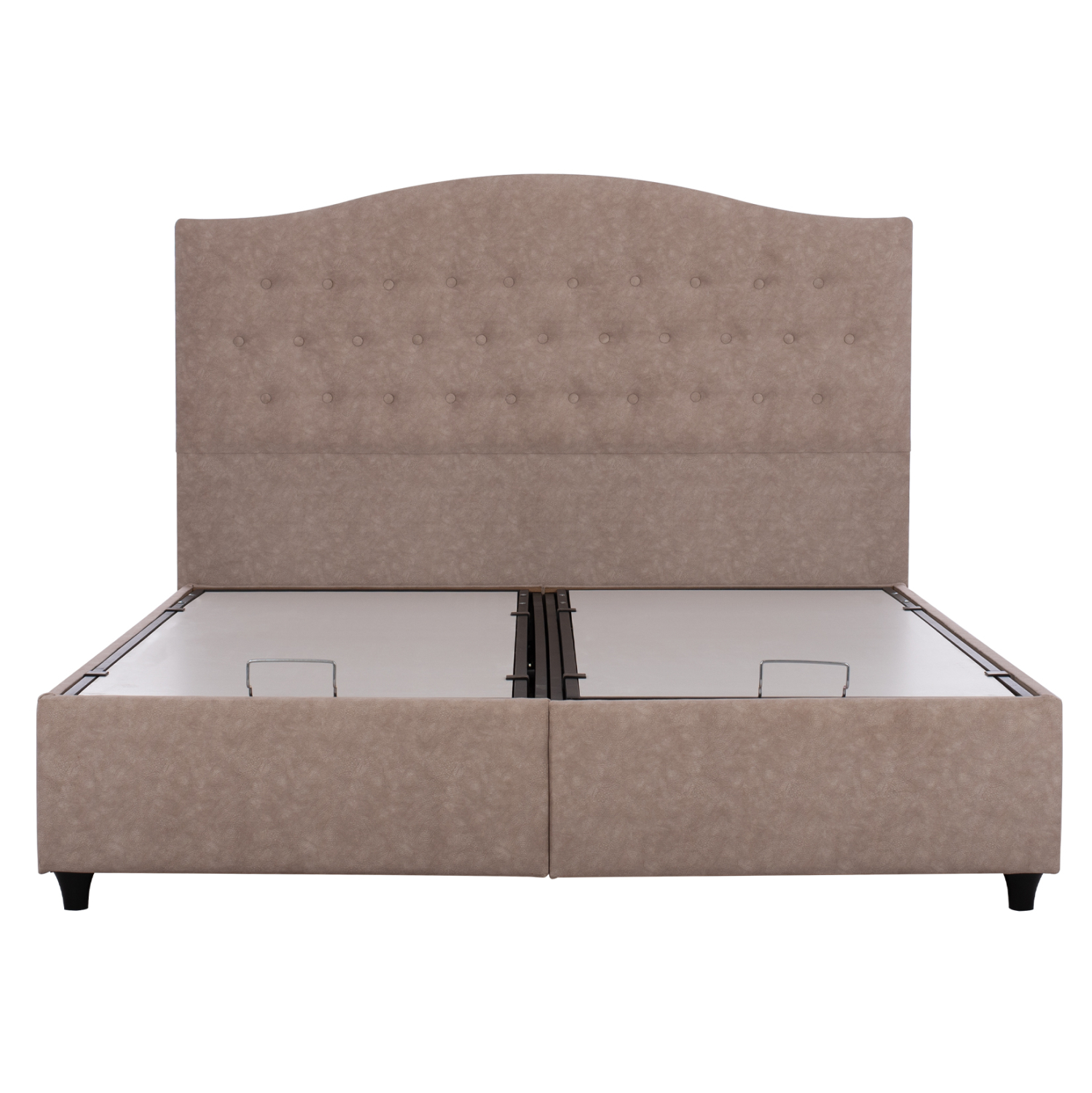 ΚΡΕΒΑΤΙ MALENA ΜΕ ΑΠΟΘΗΚΕΥΤΙΚΟ ΜΠΕΖ ΥΦΑΣΜΑ Τ. NUBUK HM624.22 ΓΙΑ ΣΤΡΩΜΑ 160x200 εκ. 4