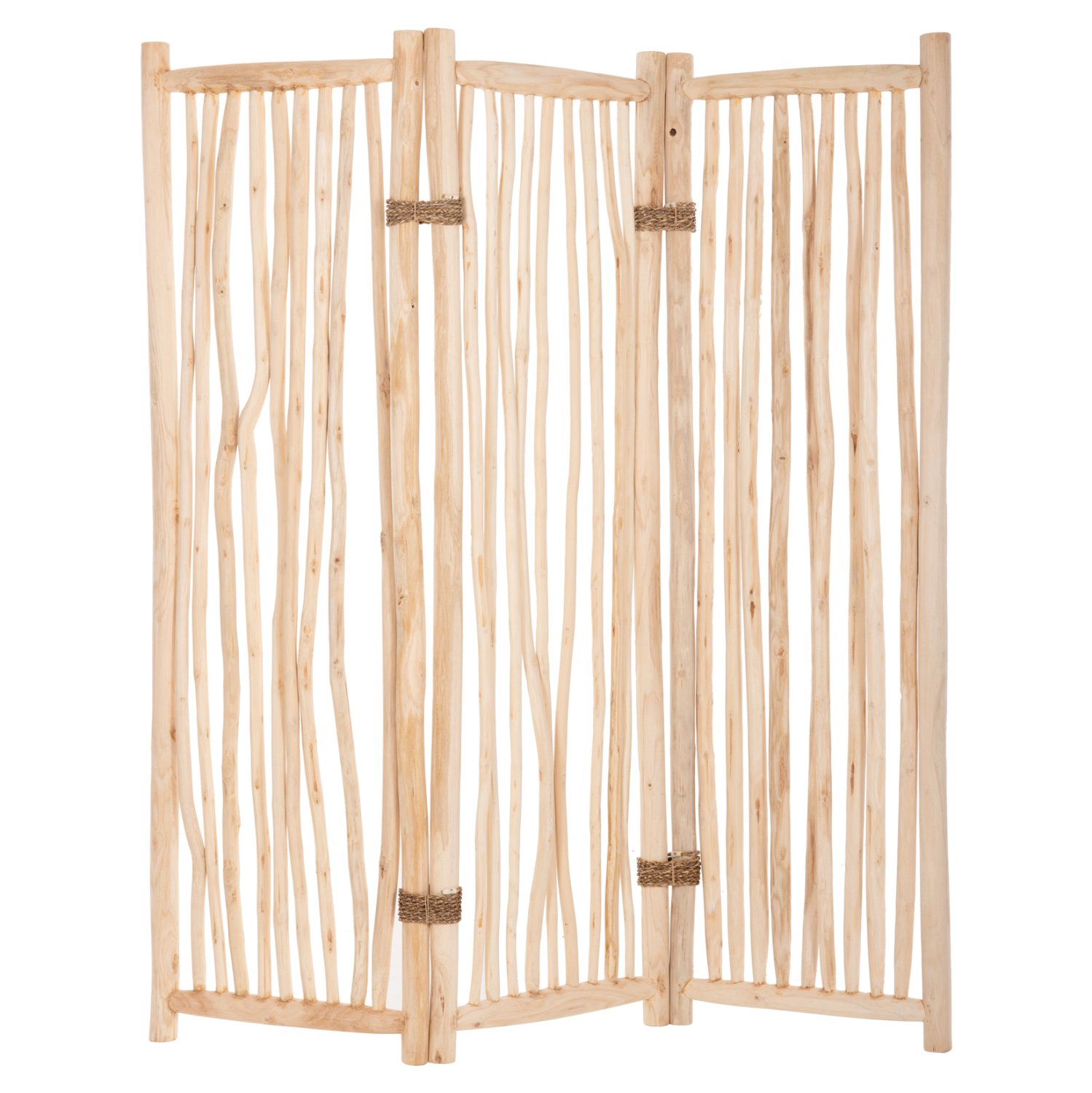 ΠΑΡΑΒΑΝ ΜΕ 3 ΦΥΛΛΑ ZENDOR HM4316 ΚΛΑΔΙΑ ΤΕΑΚ ΣΕ ΦΥΣΙΚΟ 165x180Yεκ. 1