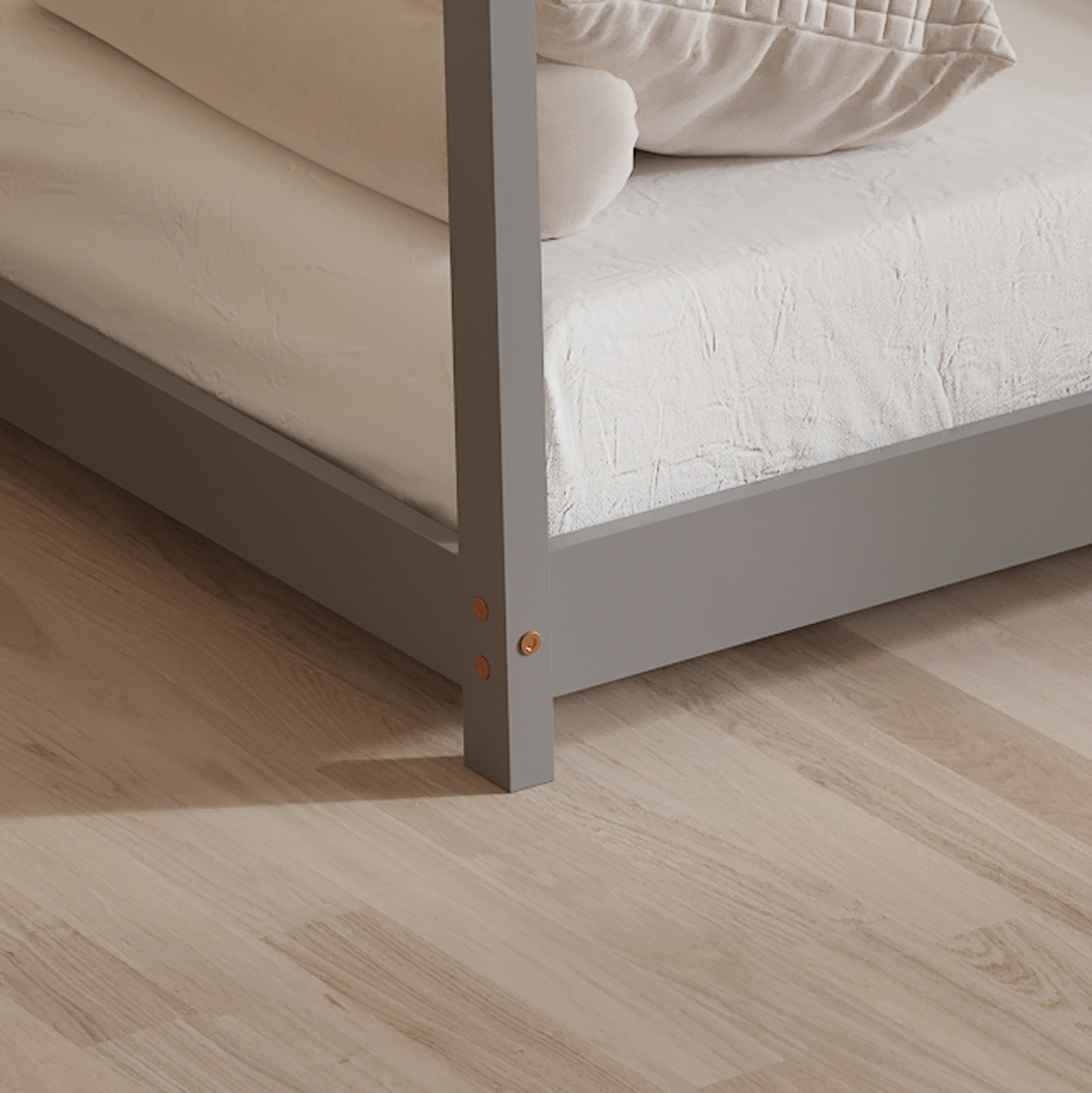 ΚΡΕΒΑΤΙ ΠΑΙΔΙΚΟ PEPE HM677.05 τ.MONTESSORI ΞΥΛΟ ΠΕΥΚΟ ΓΚΡΙ- 190x90εκ 5