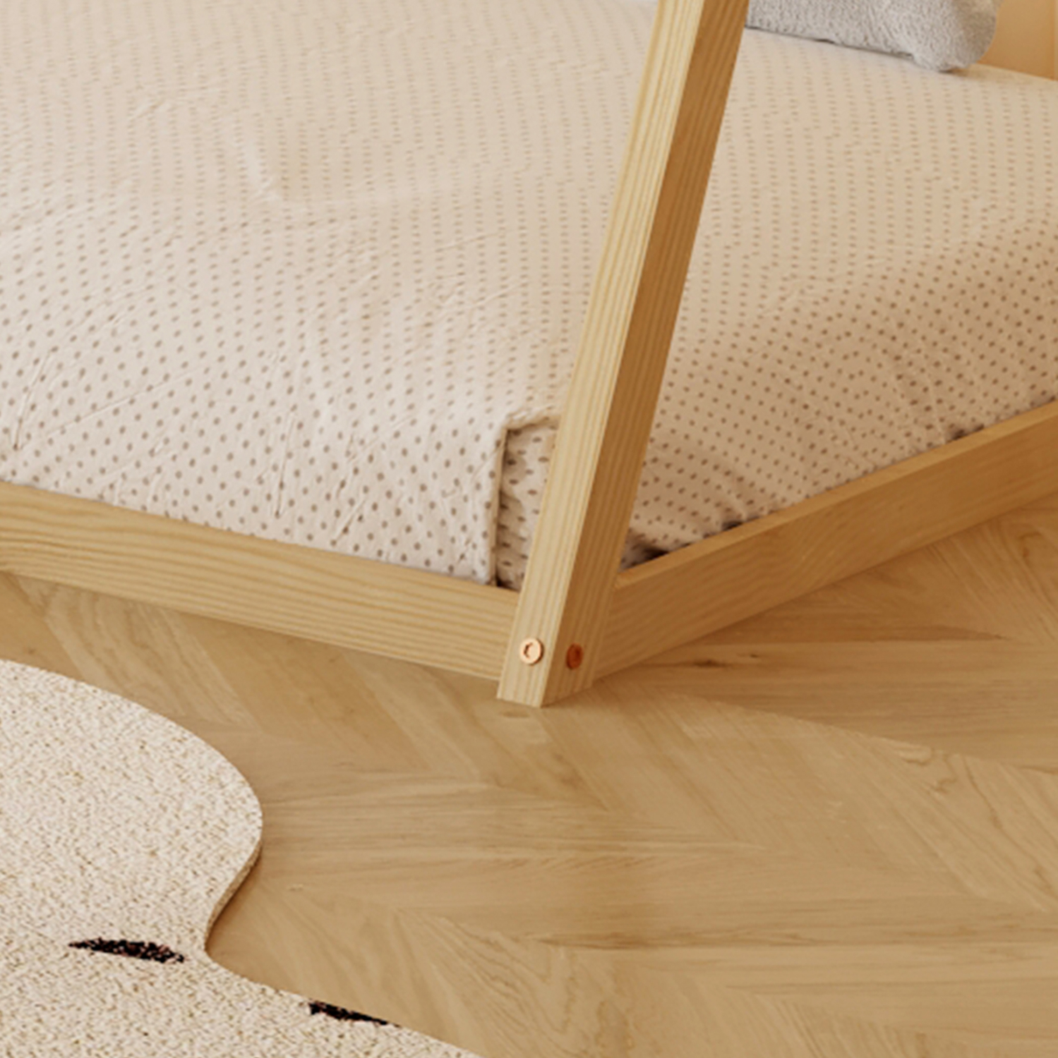 ΚΡΕΒΑΤΙ ΠΑΙΔΙΚΟ MUNK HM681.01 τ.MONTESSORI ΜΑΣΙΦ ΞΥΛΟ ΠΕΥΚΟΥ ΦΥΣΙΚΟ- 190x90εκ 6