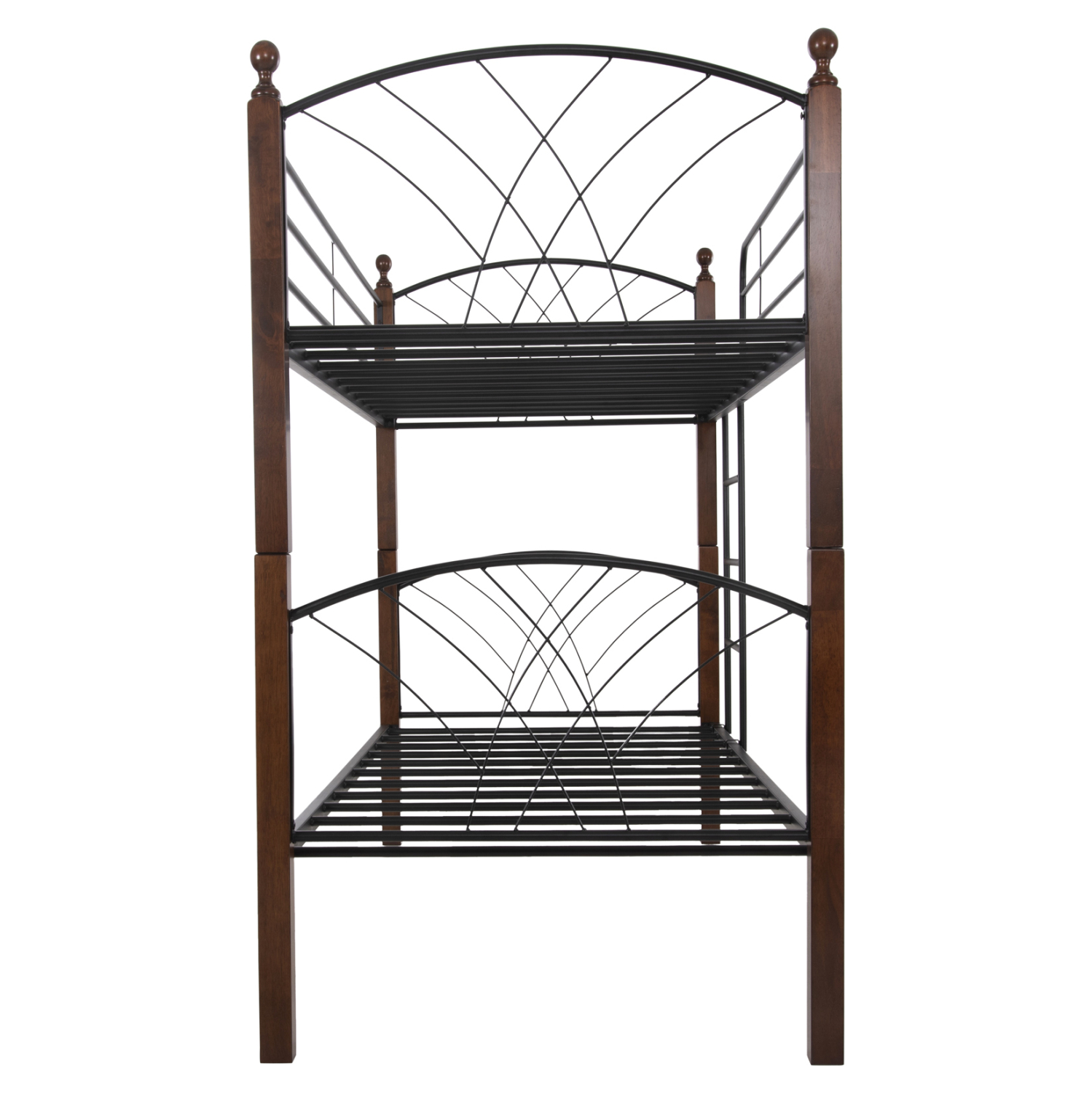 ΚΟΥΚΕΤΑ ΚΡΕΒΑΤΙ STOREY HM687 ΜΑΥΡΟ ΜΕΤΑΛΛΟ-ΚΑΡΥΔΙ RUBBERWOOD-ΓΙΑ ΣΤΡΩΜΑ 190x90εκ 6