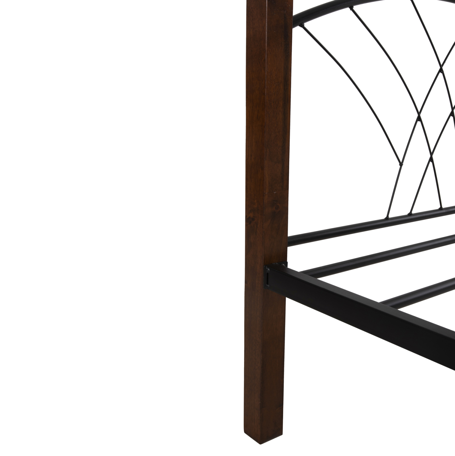 ΚΟΥΚΕΤΑ ΚΡΕΒΑΤΙ STOREY HM687 ΜΑΥΡΟ ΜΕΤΑΛΛΟ-ΚΑΡΥΔΙ RUBBERWOOD-ΓΙΑ ΣΤΡΩΜΑ 190x90εκ 9