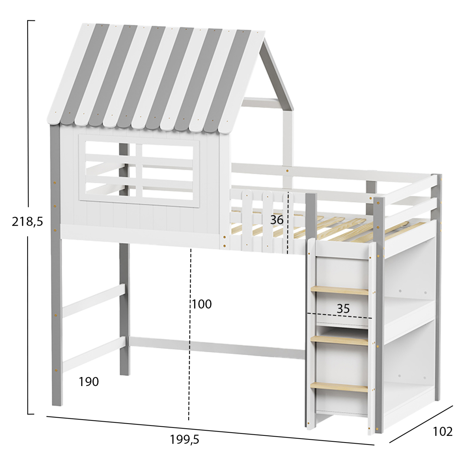 ΠΑΙΔΙΚΟ ΚΡΕΒΑΤΙ τ.MONTESSORI ΜΕ ΠΛΑΙΝΑ ΡΑΦΙΑ HOMI HM712 ΞΥΛΟ ΠΕΥΚΟΥ ΛΕΥΚΟ-ΓΚΡΙ-ΣΤΡΩΜΑ 90x190εκ 2