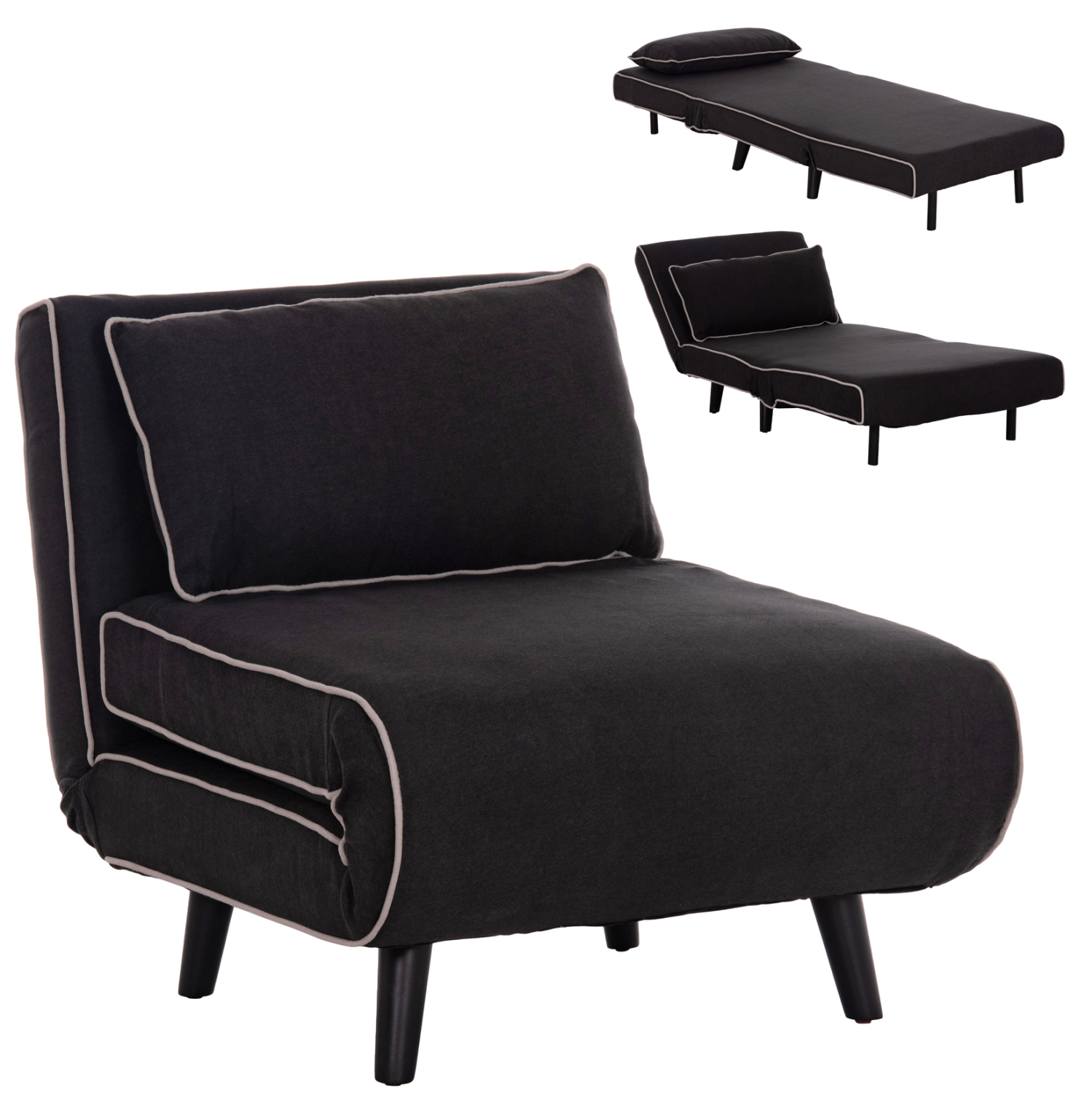 ΠΟΛΥΘΡΟΝΑ ΚΡΕΒΑΤΙ BRAXTON HM8425.03 ΜΑΥΡΟ ΥΦΑΣΜΑ 78x88x78Υεκ. 1