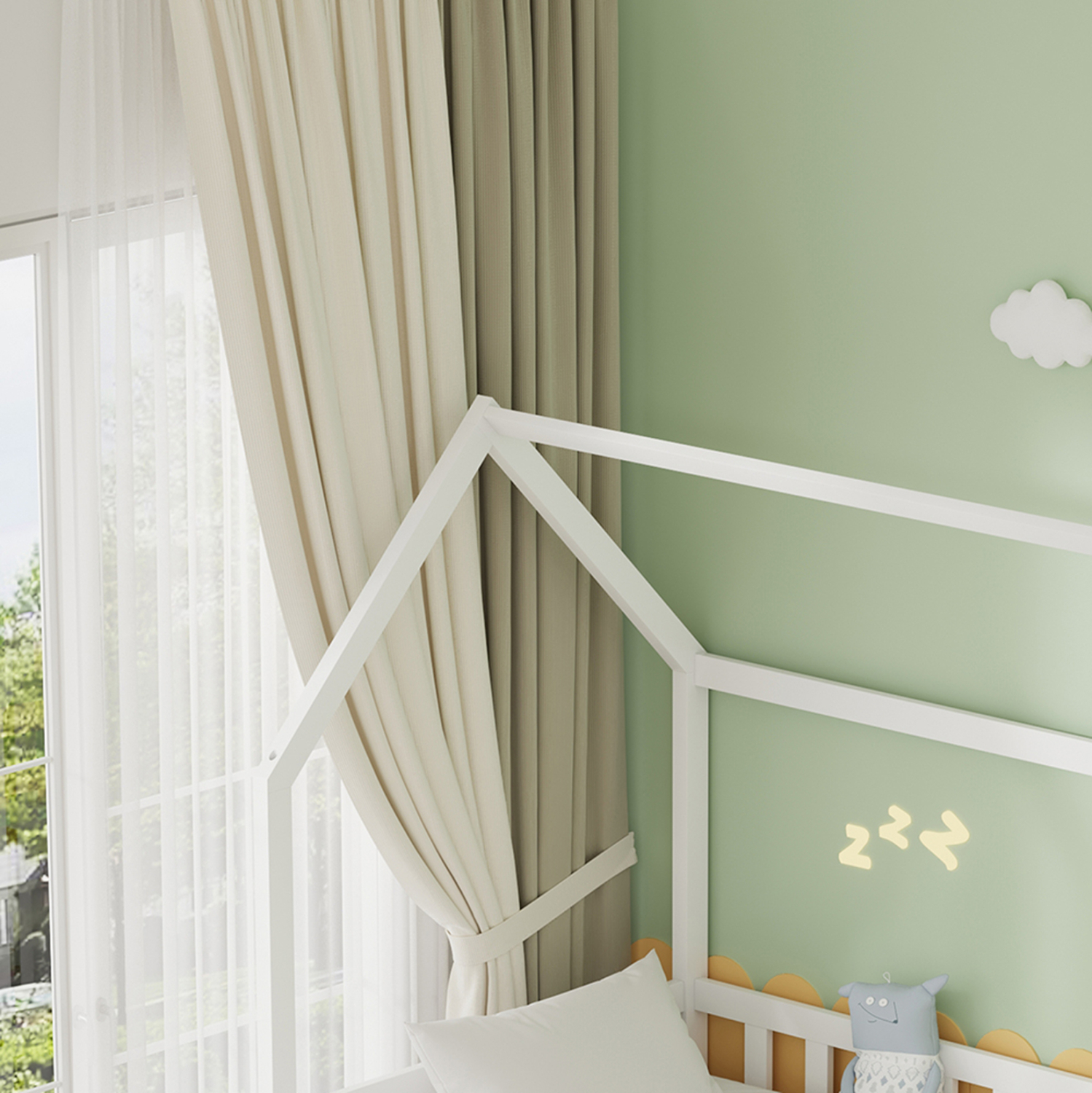 ΠΑΙΔΙΚΟ ΚΡΕΒΑΤΙ 3 ΣΕ 1 PHYLLIS HM723.03 ΞΥΛΟ ΠΕΥΚΟΥ ΛΕΥΚΟ 206x97x166Υεκ. 6