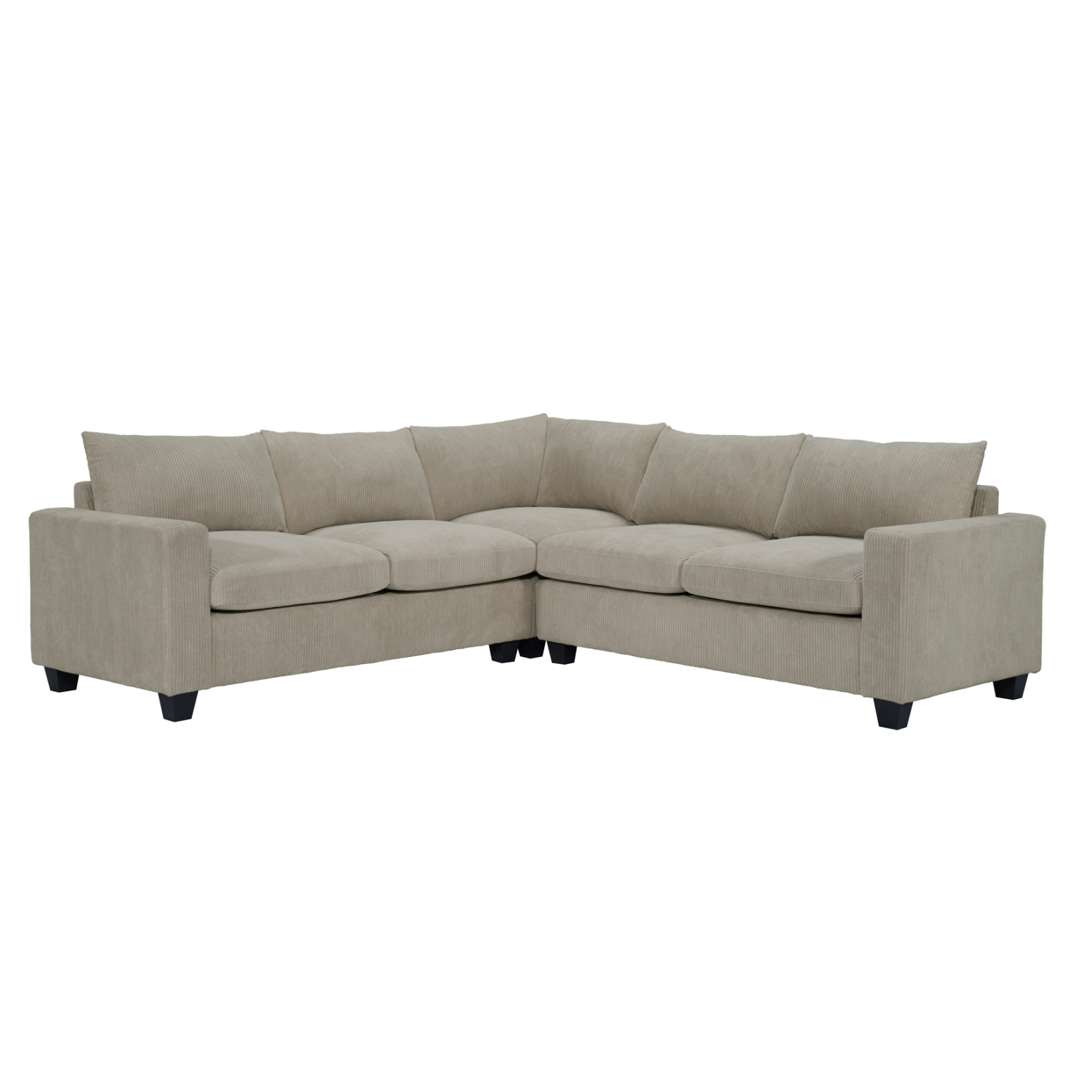 ΓΩΝΙΑΚΟΣ ΚΑΝΑΠΕΣ CALDER HM3286.03 ΜΠΕΖ ΥΦΑΣΜΑ 254x254x91Υεκ. 1