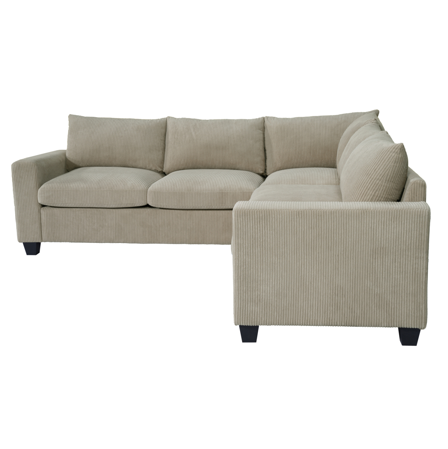 ΓΩΝΙΑΚΟΣ ΚΑΝΑΠΕΣ CALDER HM3286.03 ΜΠΕΖ ΥΦΑΣΜΑ 254x254x91Υεκ. 3