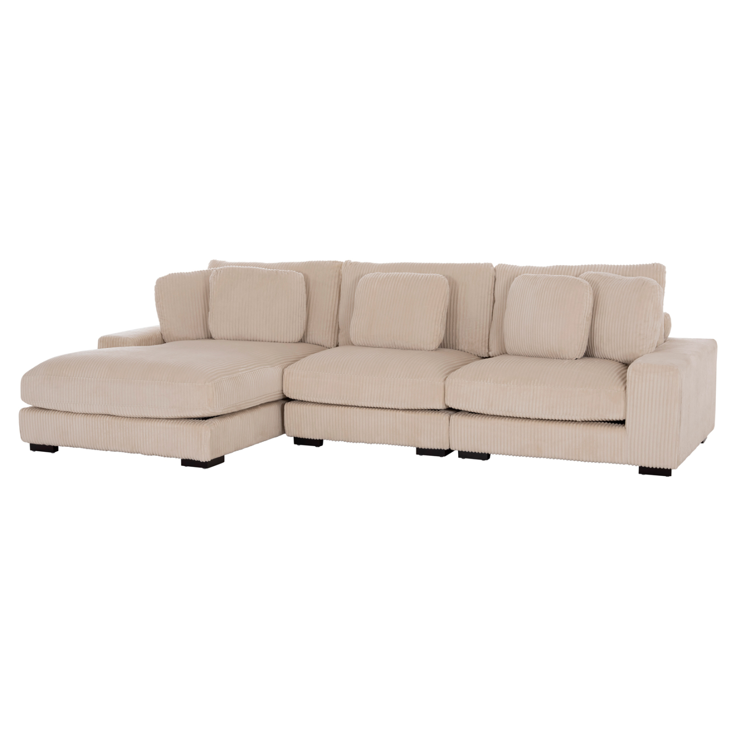 ΚΑΝΑΠΕΣ ΑΡΙΣΤΕΡΗ ΓΩΝΙΑ CRANFIELD HM3287.02L ΜΠΕΖ ΡΙΓΕ ΥΦΑΣΜΑ 315x167(γωνία)x67Υεκ. 1