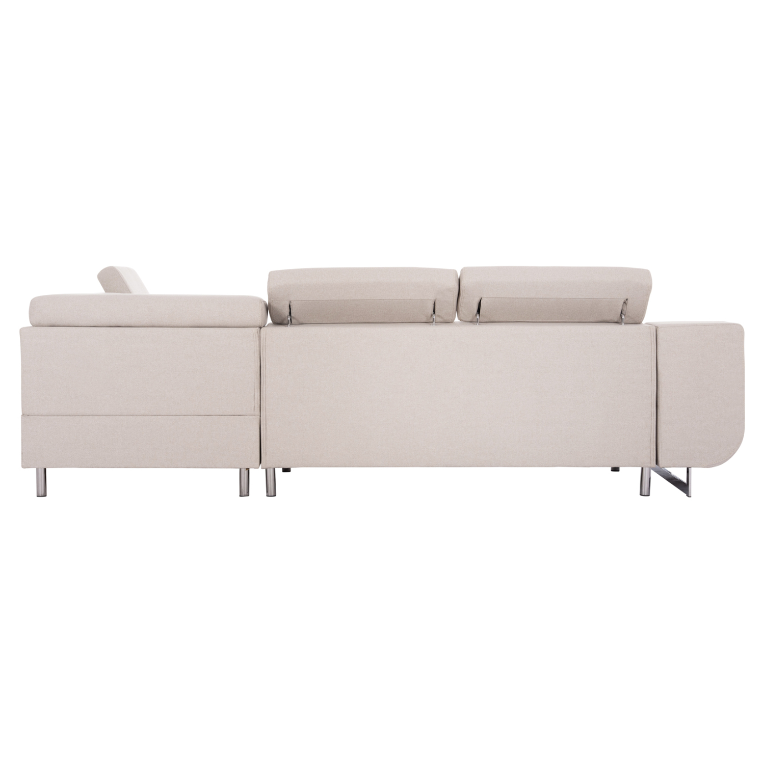 ΓΩΝΙΑΚΟΣ ΚΑΝΑΠΕΣ-ΚΡΕΒΑΤΙ ΜΕ ΑΠΟΘ.ΧΩΡΟ ENCORE HM3301.03R ΜΠΕΖ ΥΦΑΣΜΑ 285x205x90Υεκ. 7