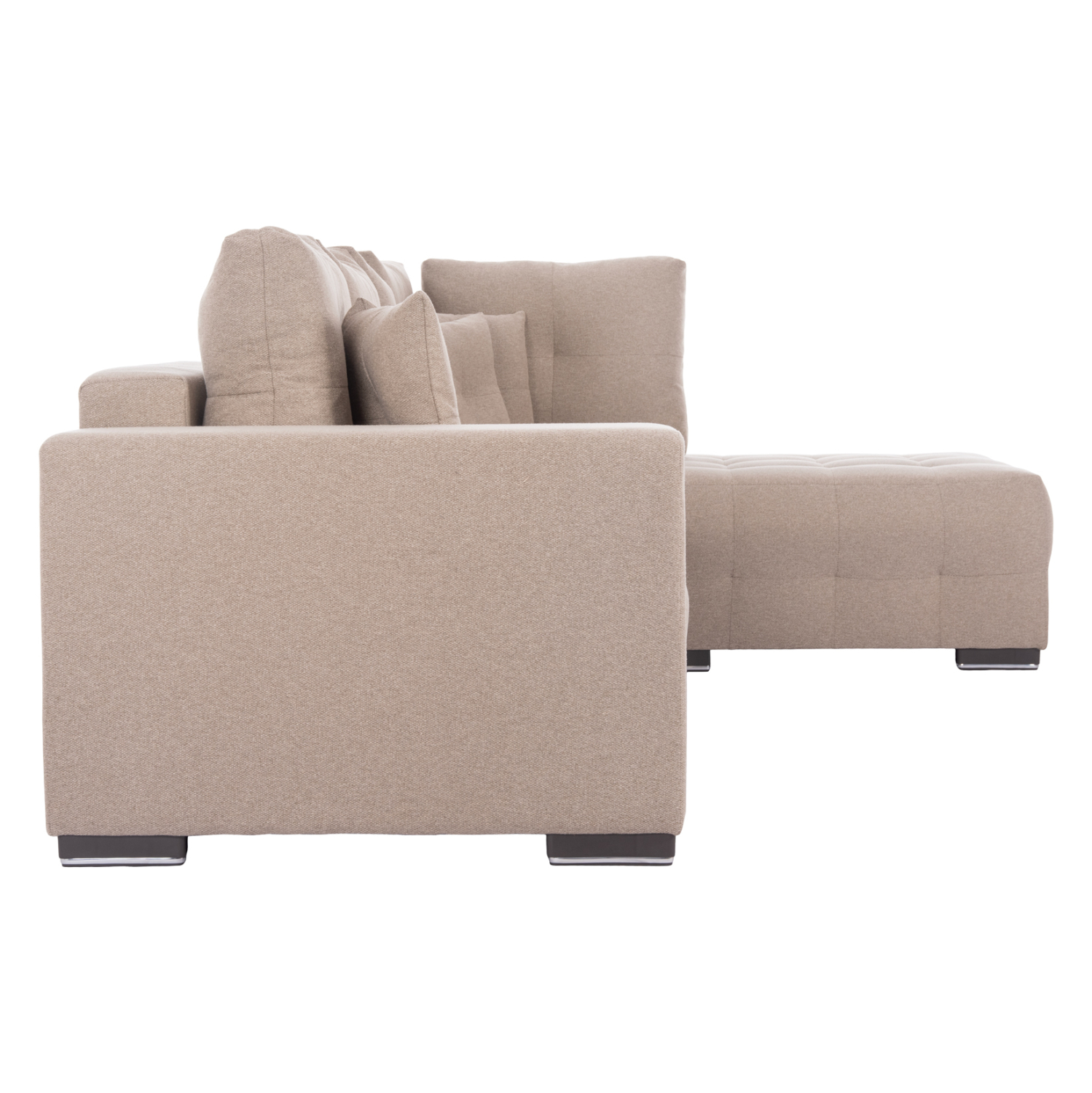 ΓΩΝΙΑΚΟΣ ΚΑΝΑΠΕΣ-ΚΡΕΒΑΤΙ ΜΕ ΑΠΟΘ.ΧΩΡΟ TRENDSTON HM3302.03R ΜΠΕΖ ΥΦΑΣΜΑ 298x177x95Υεκ 5