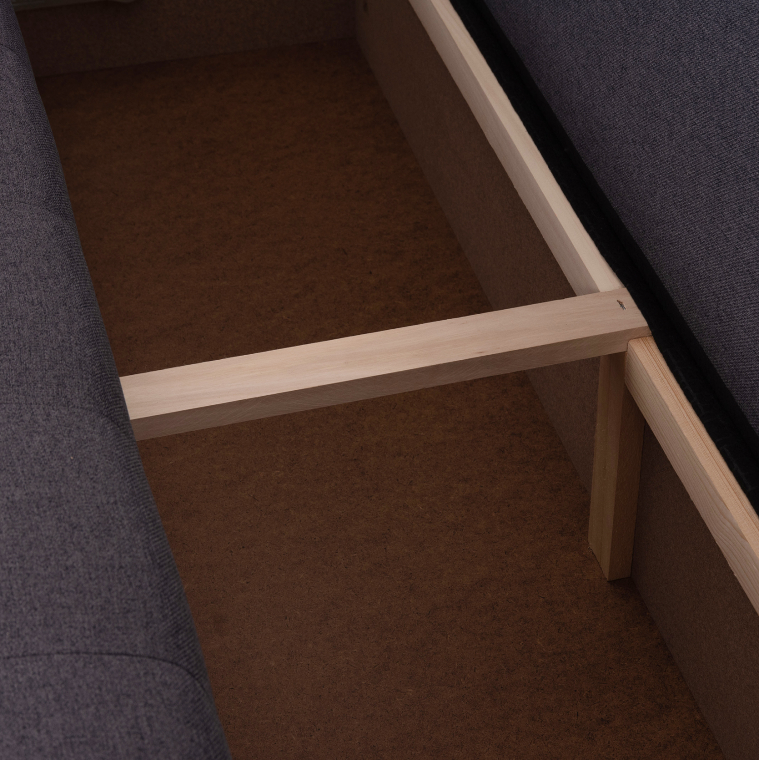 ΓΩΝΙΑΚΟΣ ΚΑΝΑΠΕΣ-ΚΡΕΒΑΤΙ ΜΕ ΑΠΟΘ.ΧΩΡΟ TRENDSTON HM3302.01L ΓΚΡΙ ΥΦΑΣΜΑ 298x177x95Υεκ 10