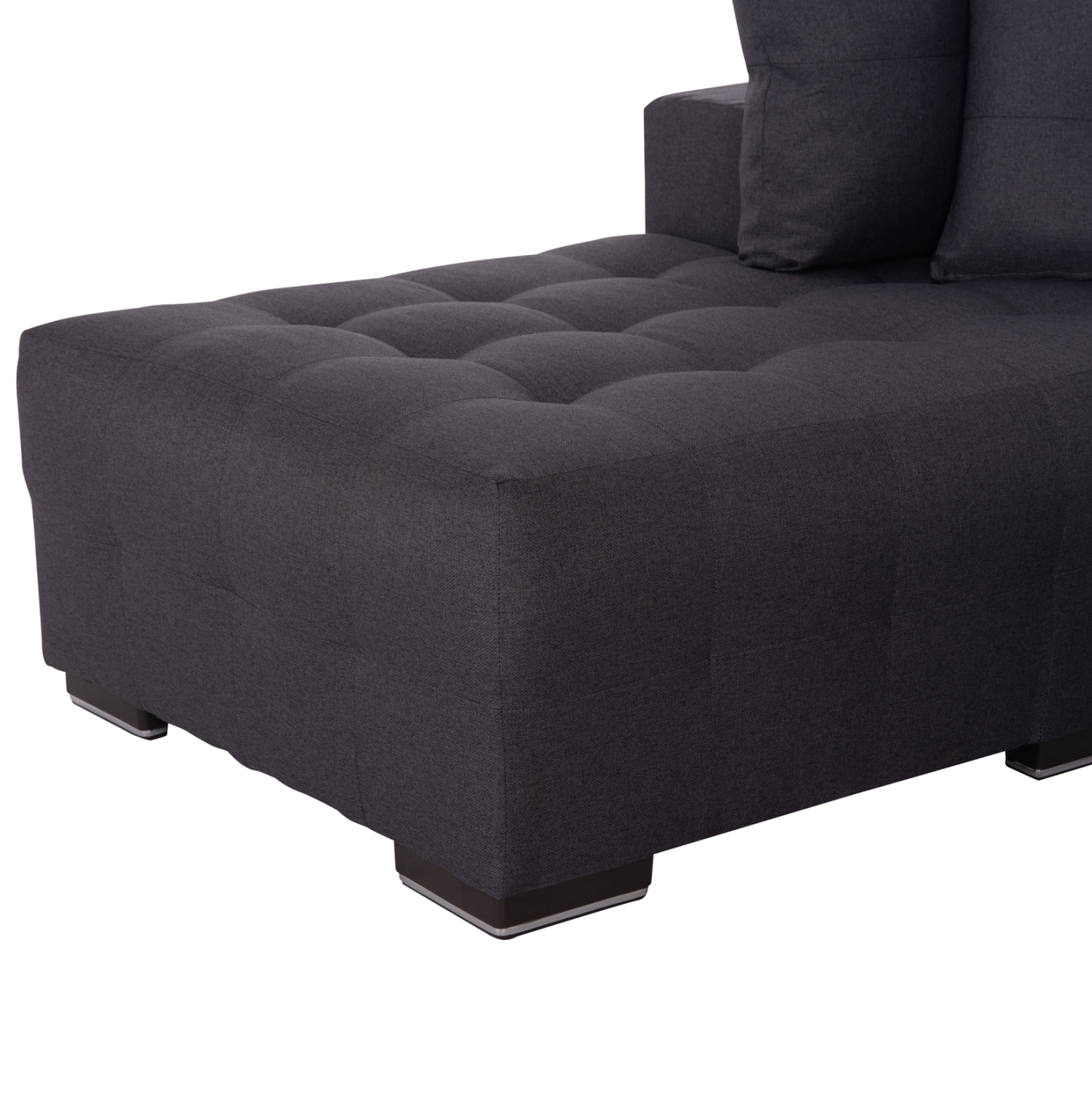 ΓΩΝΙΑΚΟΣ ΚΑΝΑΠΕΣ-ΚΡΕΒΑΤΙ ΜΕ ΑΠΟΘ.ΧΩΡΟ TRENDSTON HM3302.01L ΓΚΡΙ ΥΦΑΣΜΑ 298x177x95Υεκ 8