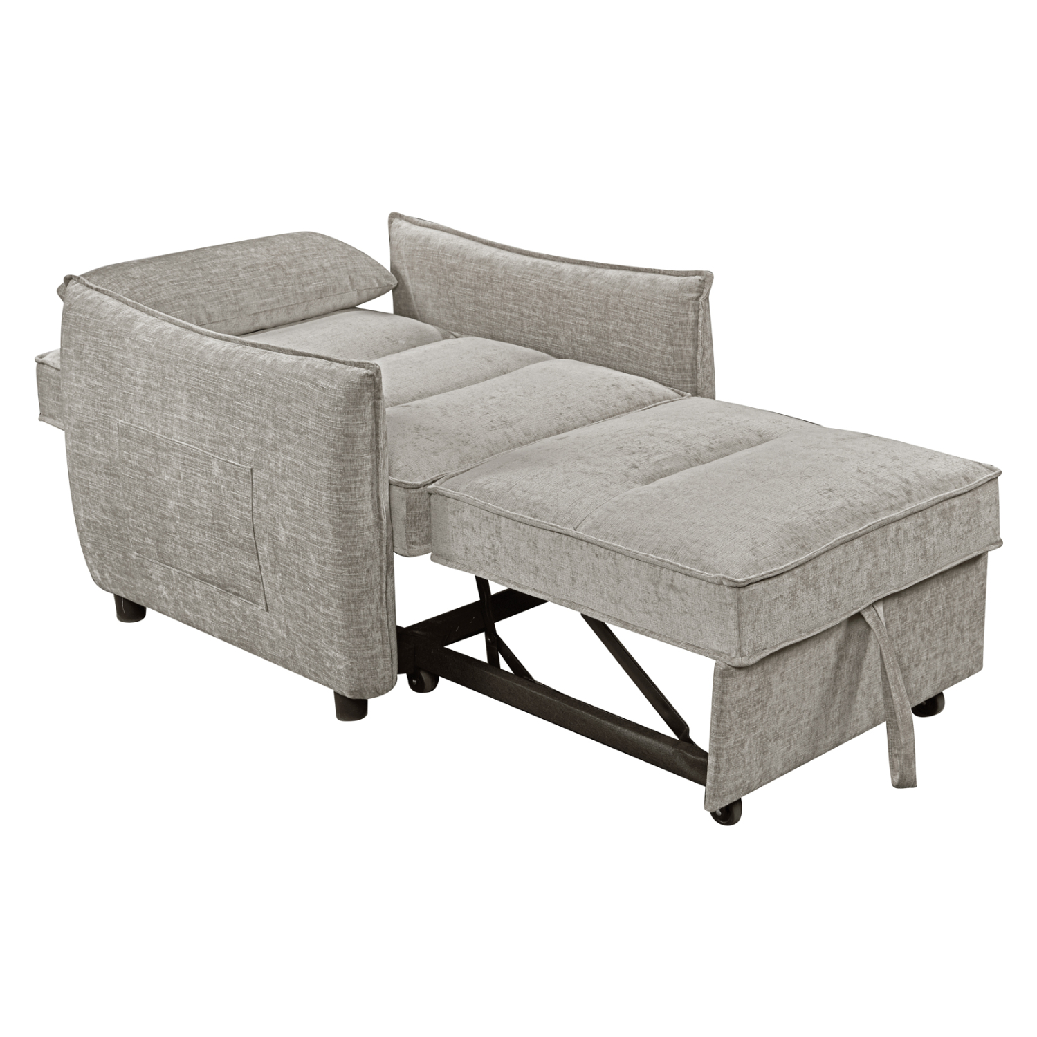 ΠΟΛΥΘΡΟΝΑ-ΚΡΕΒΑΤΙ ORYN HM3307.03 ΜΠΕΖ ΥΦΑΣΜΑ 89x85x84Υεκ. 5