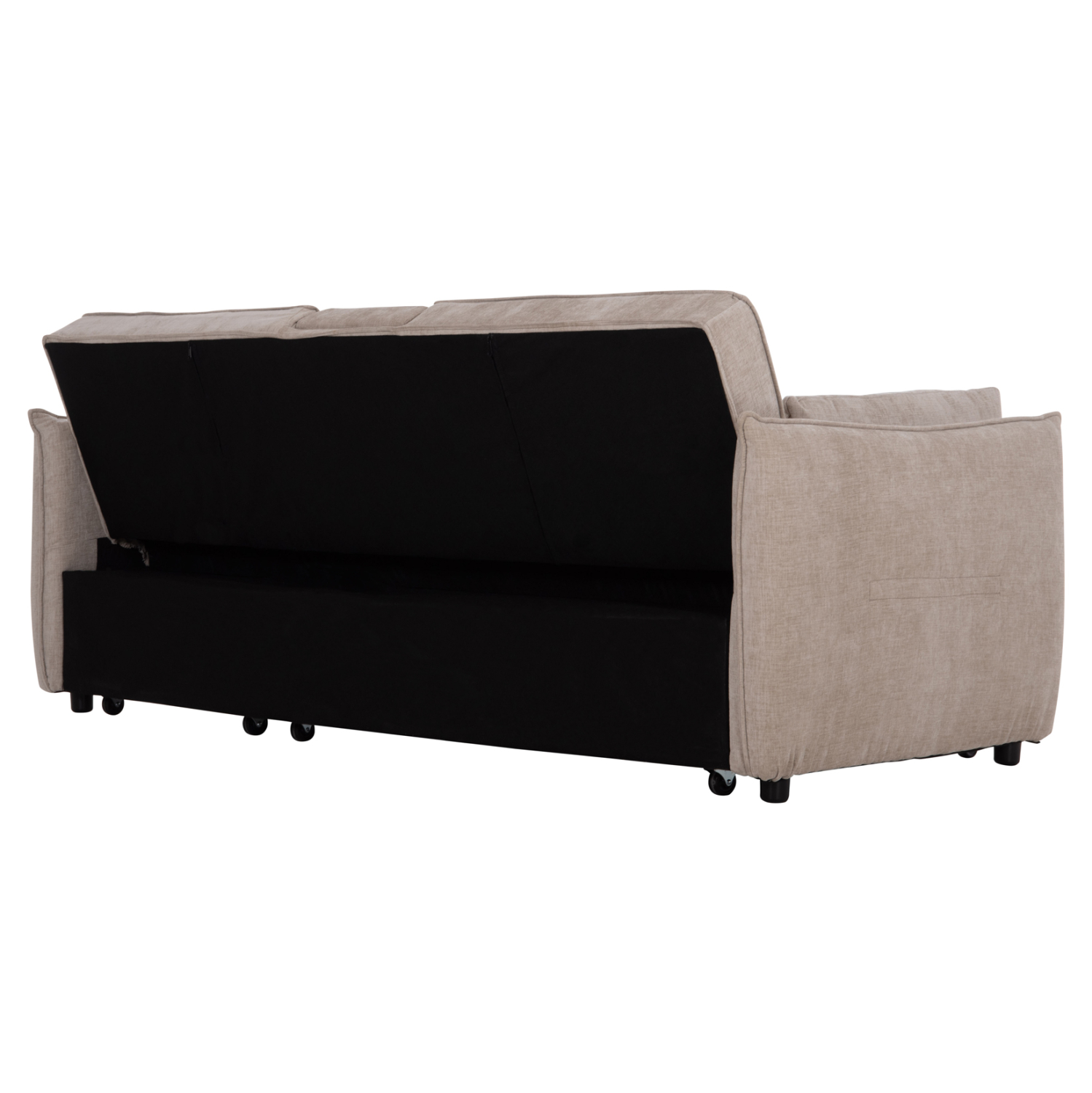 ΚΑΝΑΠΕΣ ΚΡΕΒΑΤΙ (ΓΩΝΙΑ) ΠΟΛΥΜΟΡΦΙΚΟΣ 3-ΘΕΣΙΟΣ VELAR HM3305.03 ΜΠΕΖ ΥΦΑΣΜΑ 207x90x80Υεκ. 6