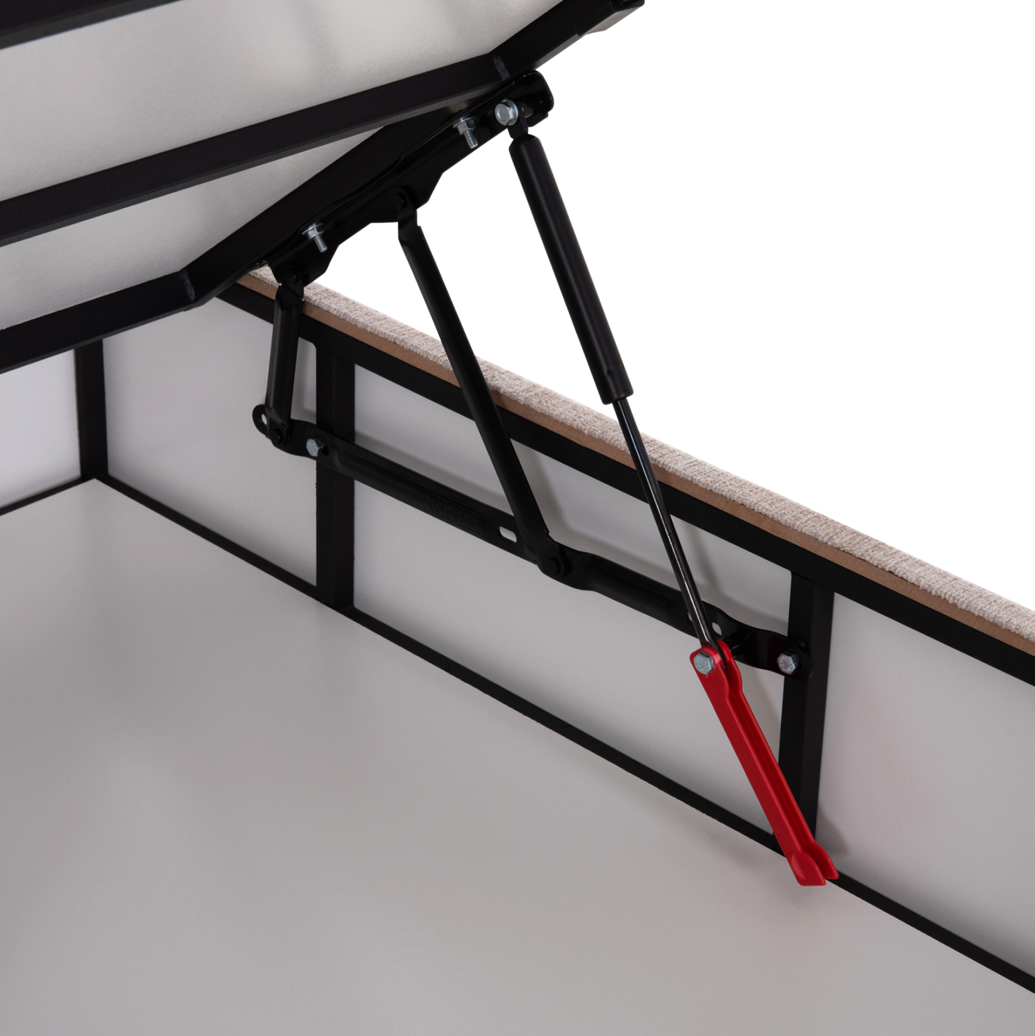 ΚΡΕΒΑΤΙ ΜΕ ΑΠΟΘ.ΧΩΡΟ DOLORES HM631.32 ΜΠΕΖ ΥΦΑΣΜΑ- ΓΙΑ ΣΤΡΩΜΑ 160x200εκ 8