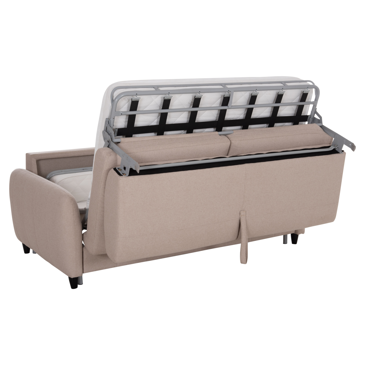 ΚΑΝΑΠΕΣ-ΚΡΕΒΑΤΙ ΜΕ ΑΝΑΔΙΠΛ.ΣΤΡΩΜΑ ETUDINE HM3311.02 ΜΠΕΖ ΥΦΑΣΜΑ 190x98x90Υεκ 5