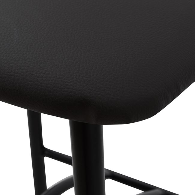 ΣΚΑΜΠΩ ΜΠΑΡ  ΜΑΥΡΟ ΜΕΤΑΛΛΙΚΟ ΚΥΜΑ ΜΕ PU ΚΑΦΕ 40x44x114 εκ 7