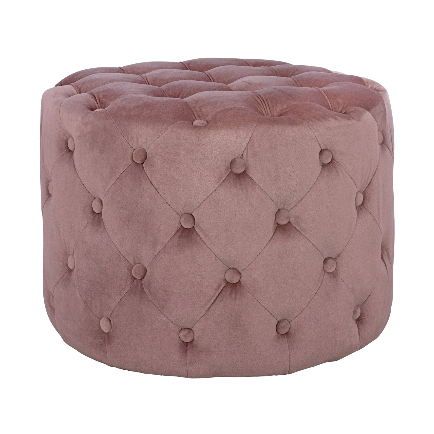 ΣΚΑΜΠΟ KASSIE  ΣΑΠΙΟ ΜΗΛΟ ΒΕΛΟΥΔΟ ΤΥΠΟΥ CHESTERFIELD HM8406.02 Φ60x43Υ εκ. 1
