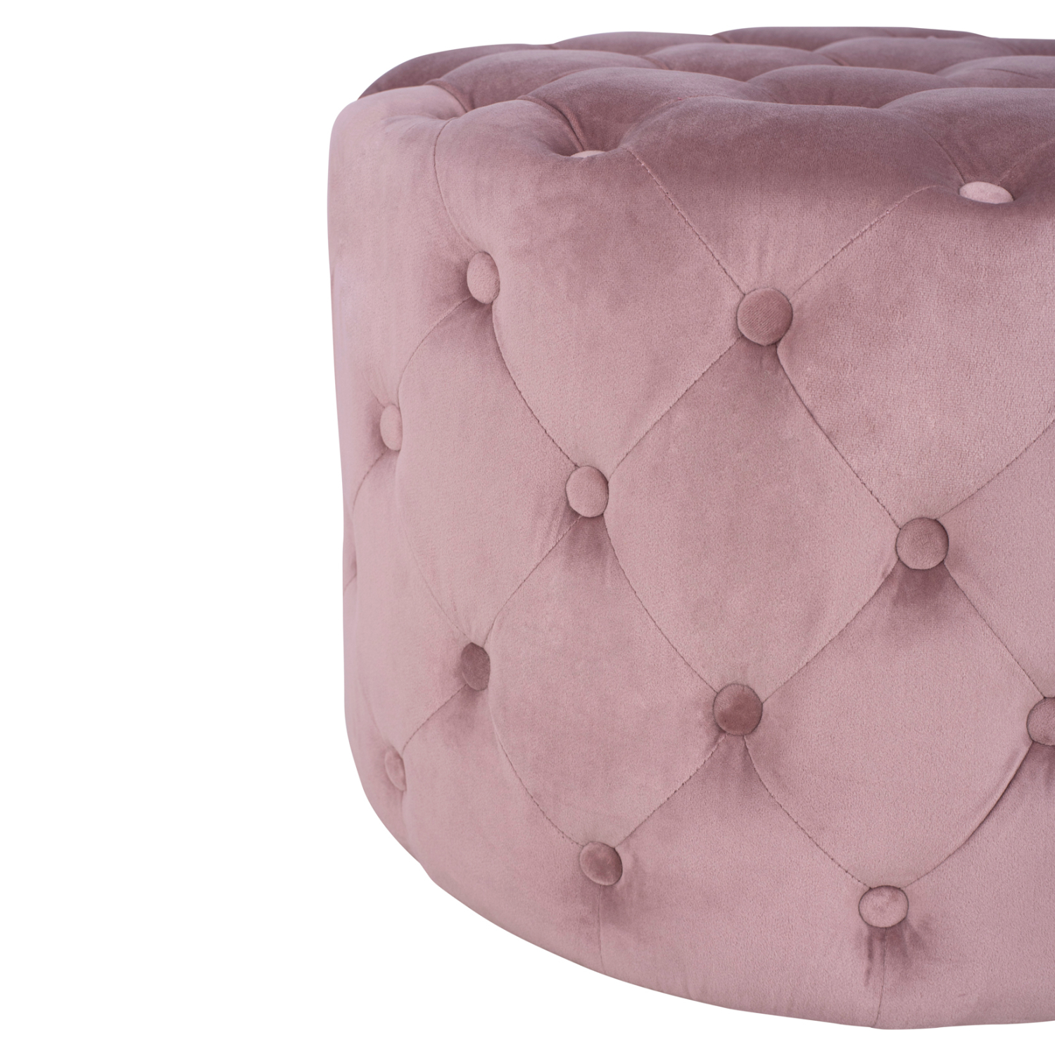 ΣΚΑΜΠΟ KASSIE  ΣΑΠΙΟ ΜΗΛΟ ΒΕΛΟΥΔΟ ΤΥΠΟΥ CHESTERFIELD HM8406.02 Φ60x43Υ εκ. 3