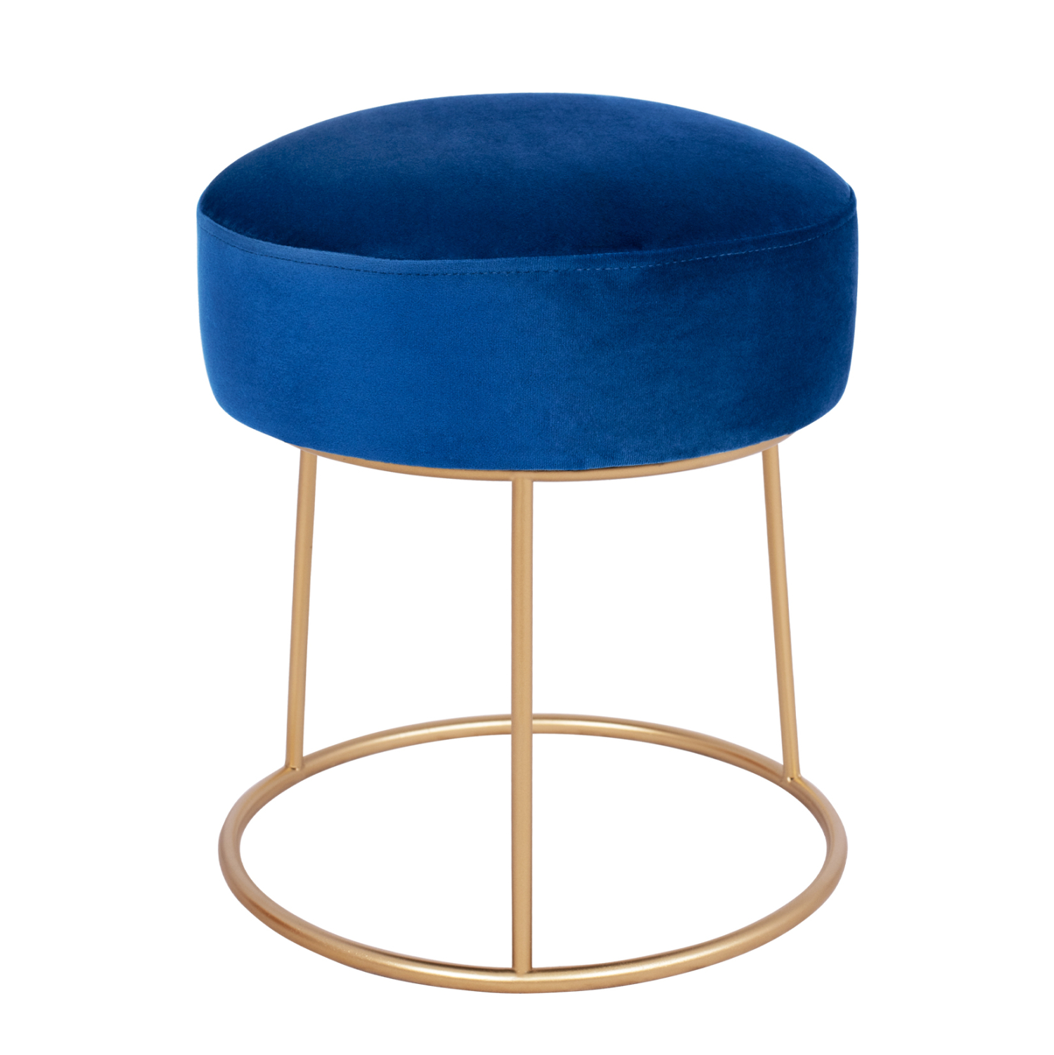 ΣΚΑΜΠΟ KARLO HM8411.08 ΜΠΛΕ ΒΕΛΟΥΔΟ ΜΕ ΧΡΥΣΗ ΒΑΣΗ Φ36x38Υ εκ. 1