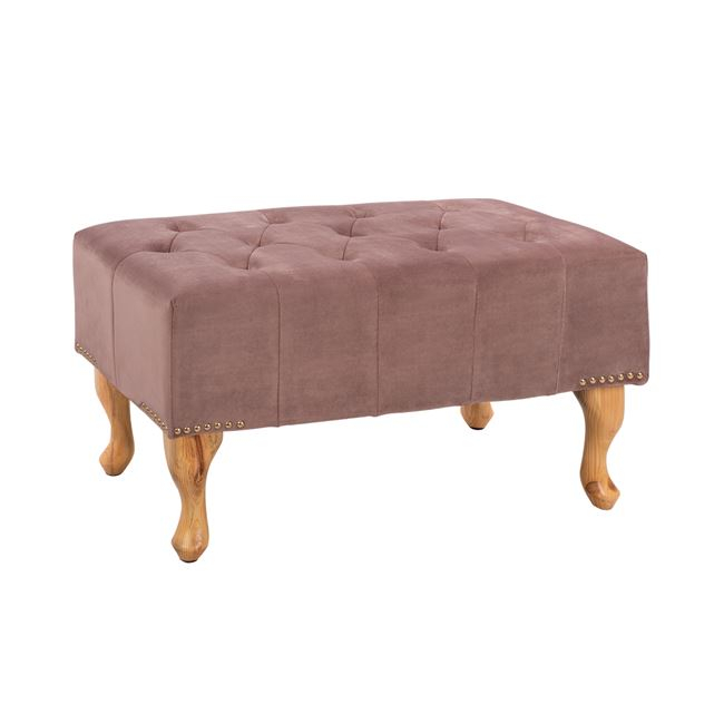 ΤΑΜΠΟΥΡΕ T.CHESTERFIELD EMMA HM226.05 ΣΑΠΙΟ ΜΗΛΟ ΒΕΛΟΥΔΟ-ΠΟΔΙΑ ΣΕ ΦΥΣΙΚΟ 78x46x40Y 1