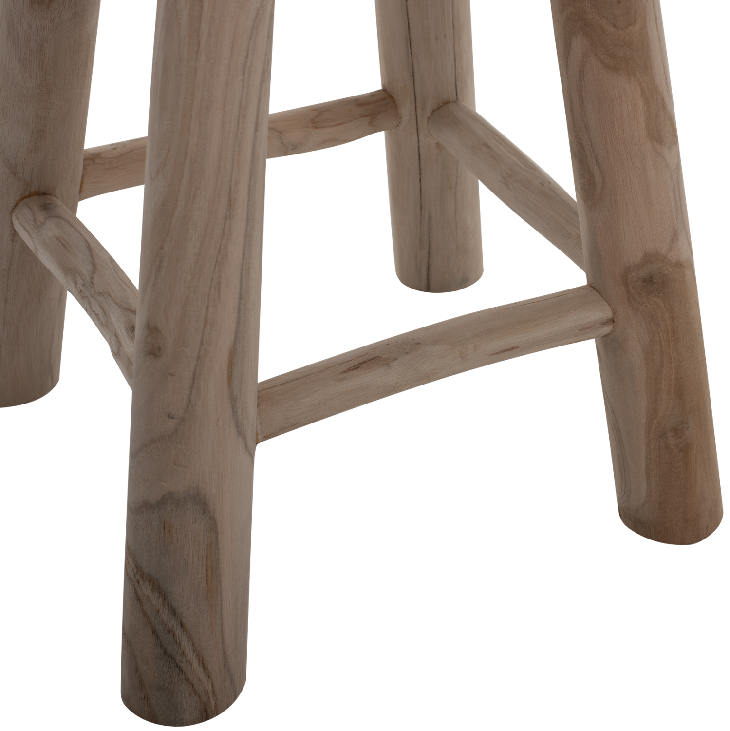 ΣΚΑΜΠΟ KONT HM9337 ΑΠΟ ΜΑΣΙΦ ΞΥΛΟ TΕΑK ΦΥΣΙΚΟ ΧΑΜΗΛΟΥ ΥΨΟΥΣ Φ35Χ45Υεκ. 5